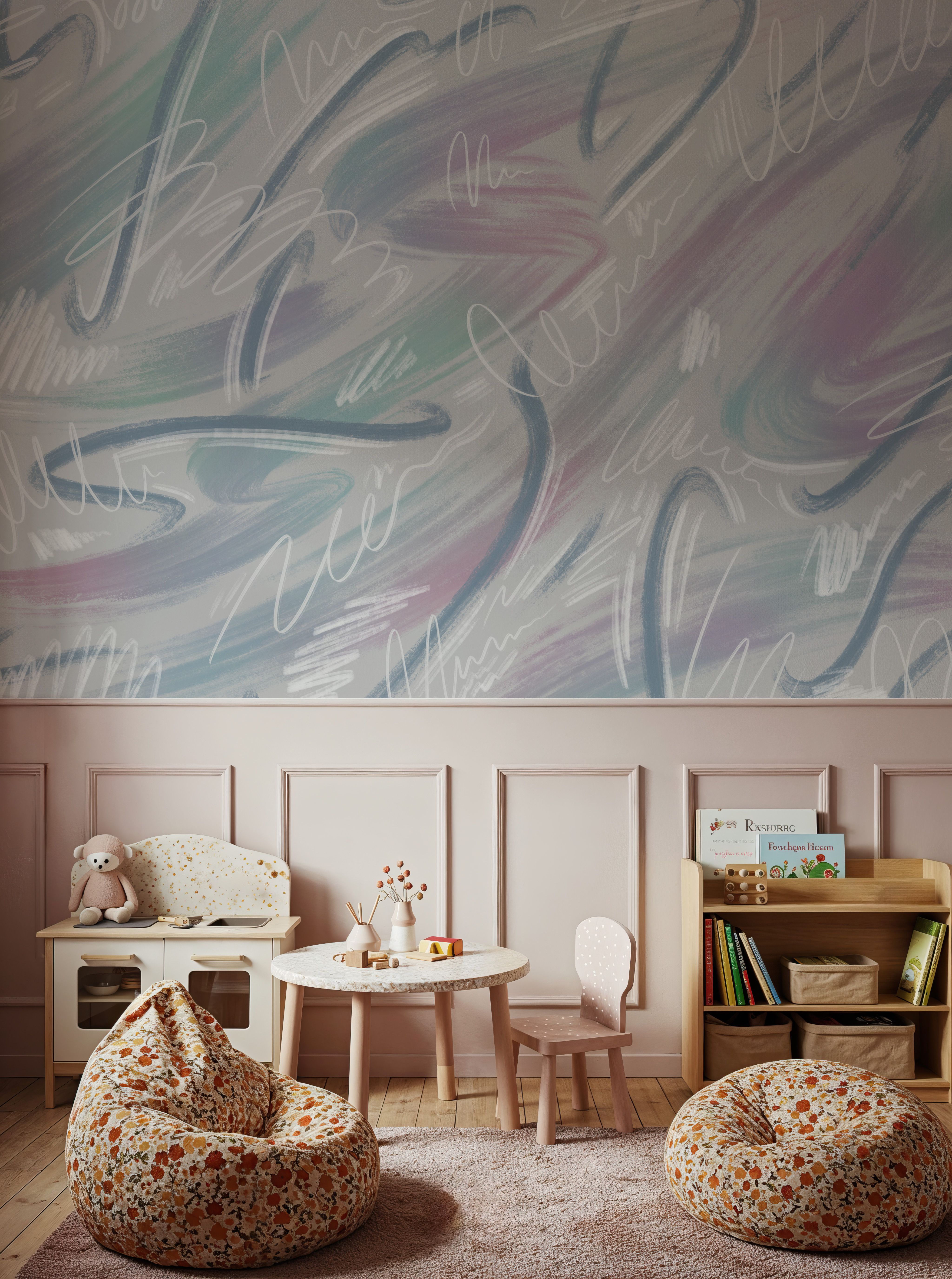 Scribble Flow, Pastel