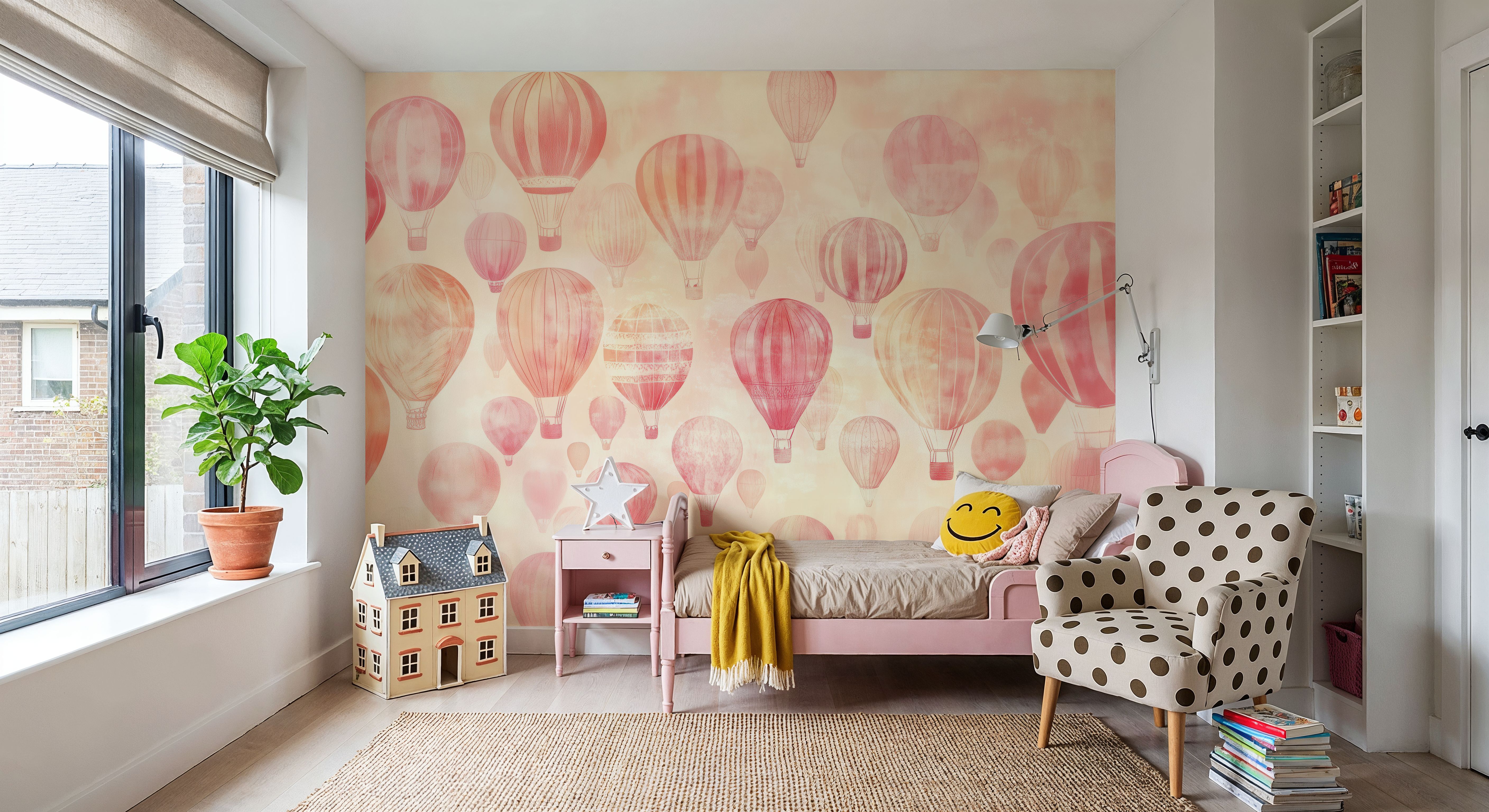 Hot Air Balloon Vintage, Papier peint