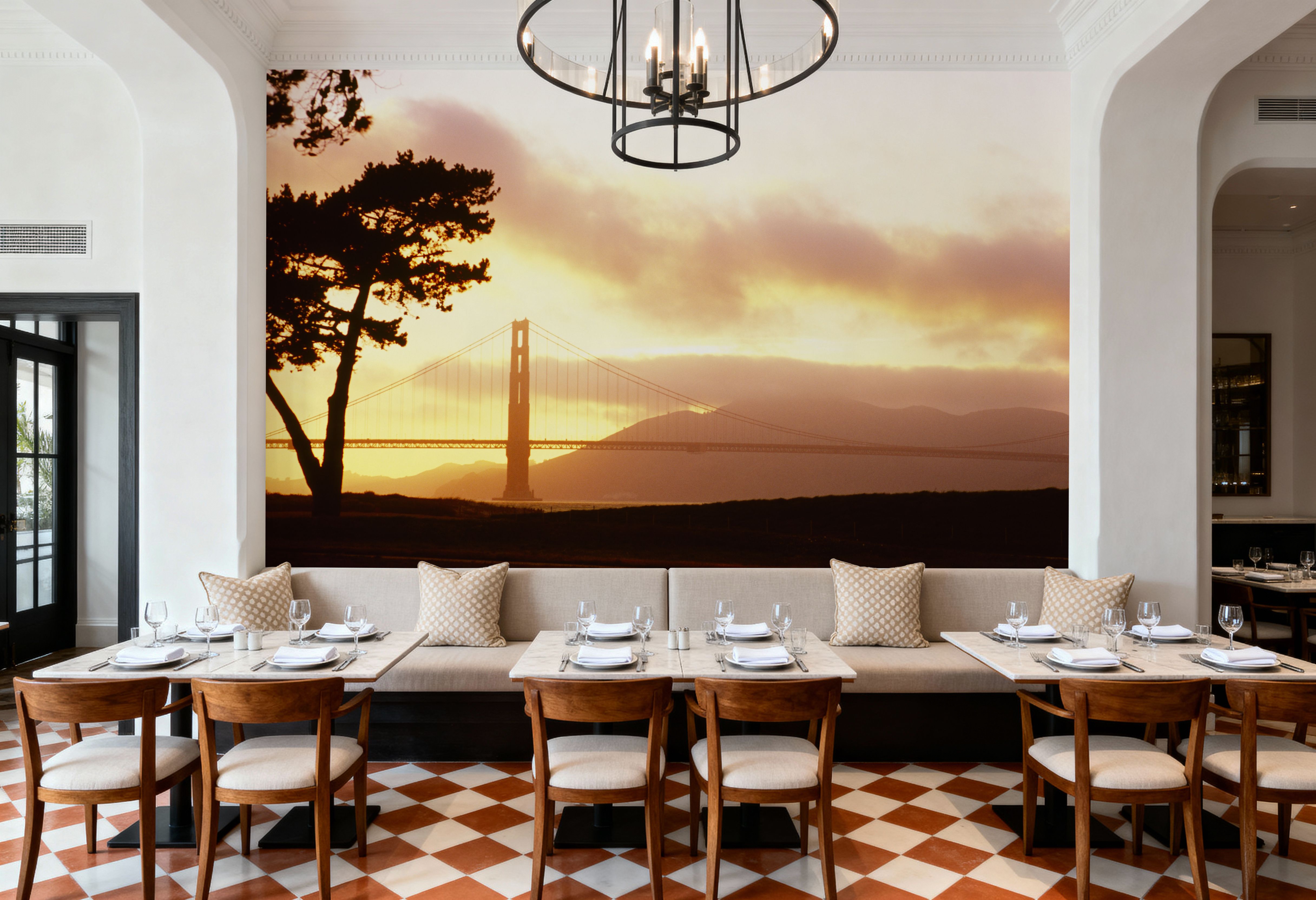 Golden Sunset Bridge