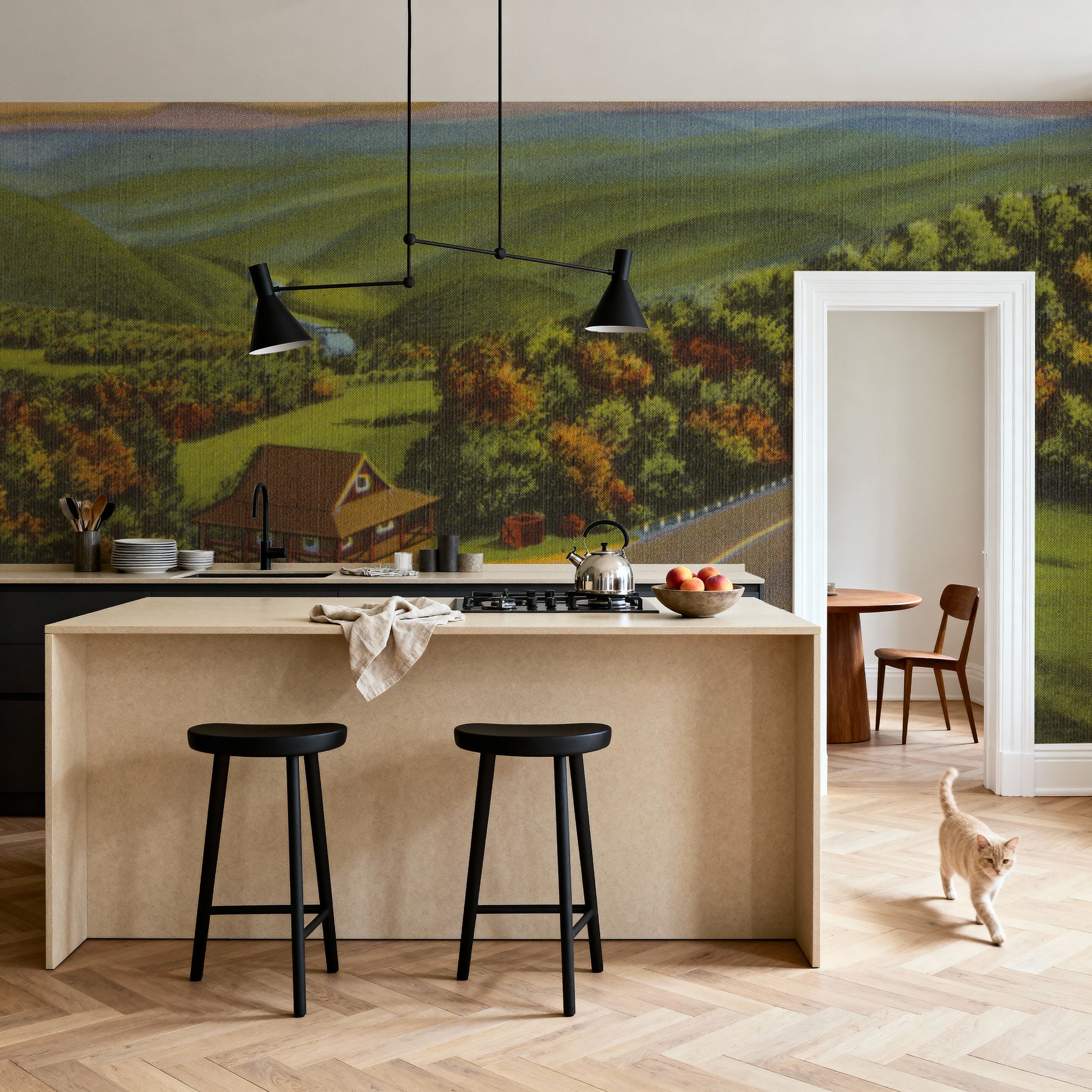 Deerfield River Valley - Screenprint Postcard