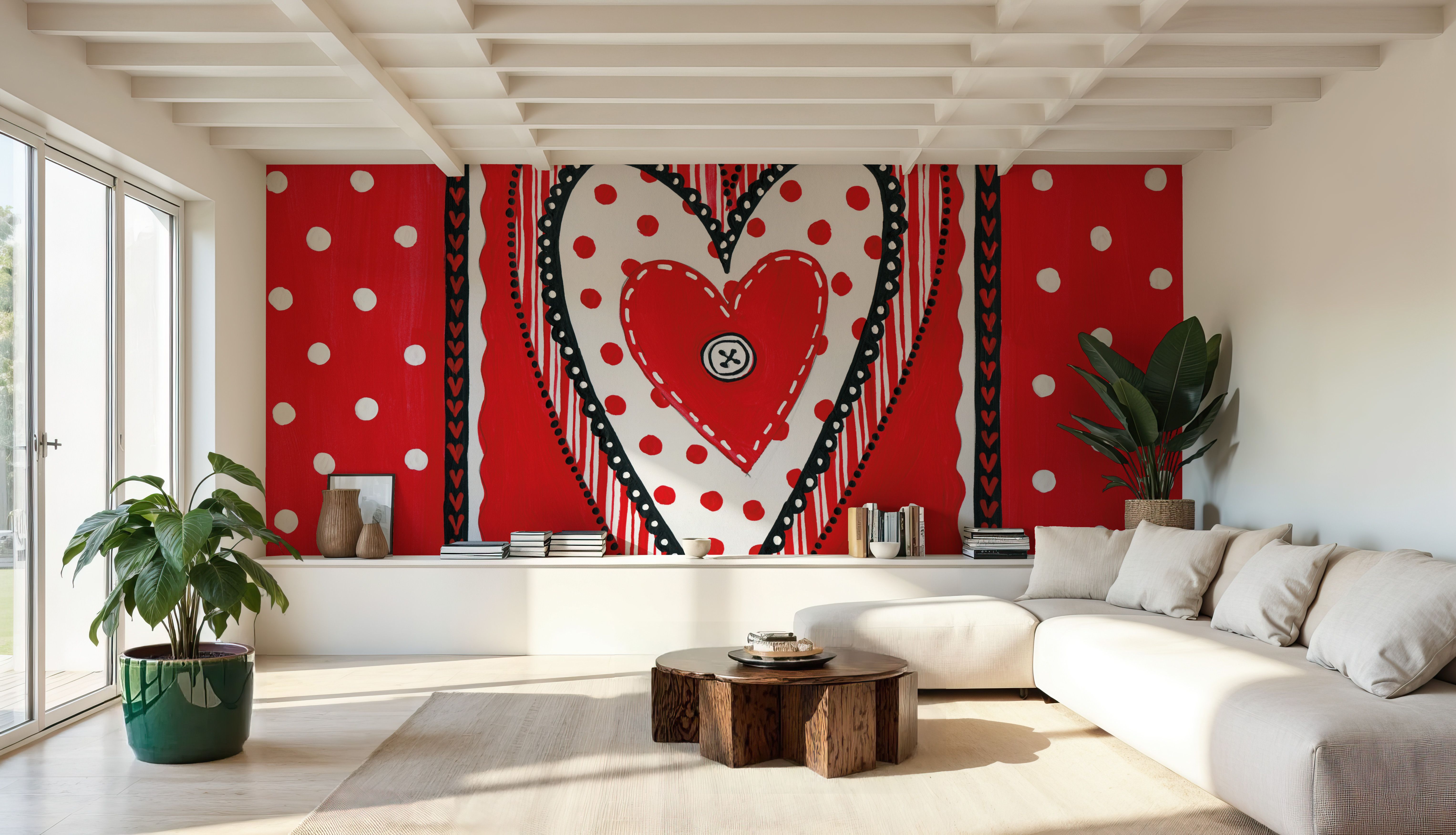 Valentine Collage, Tapetai