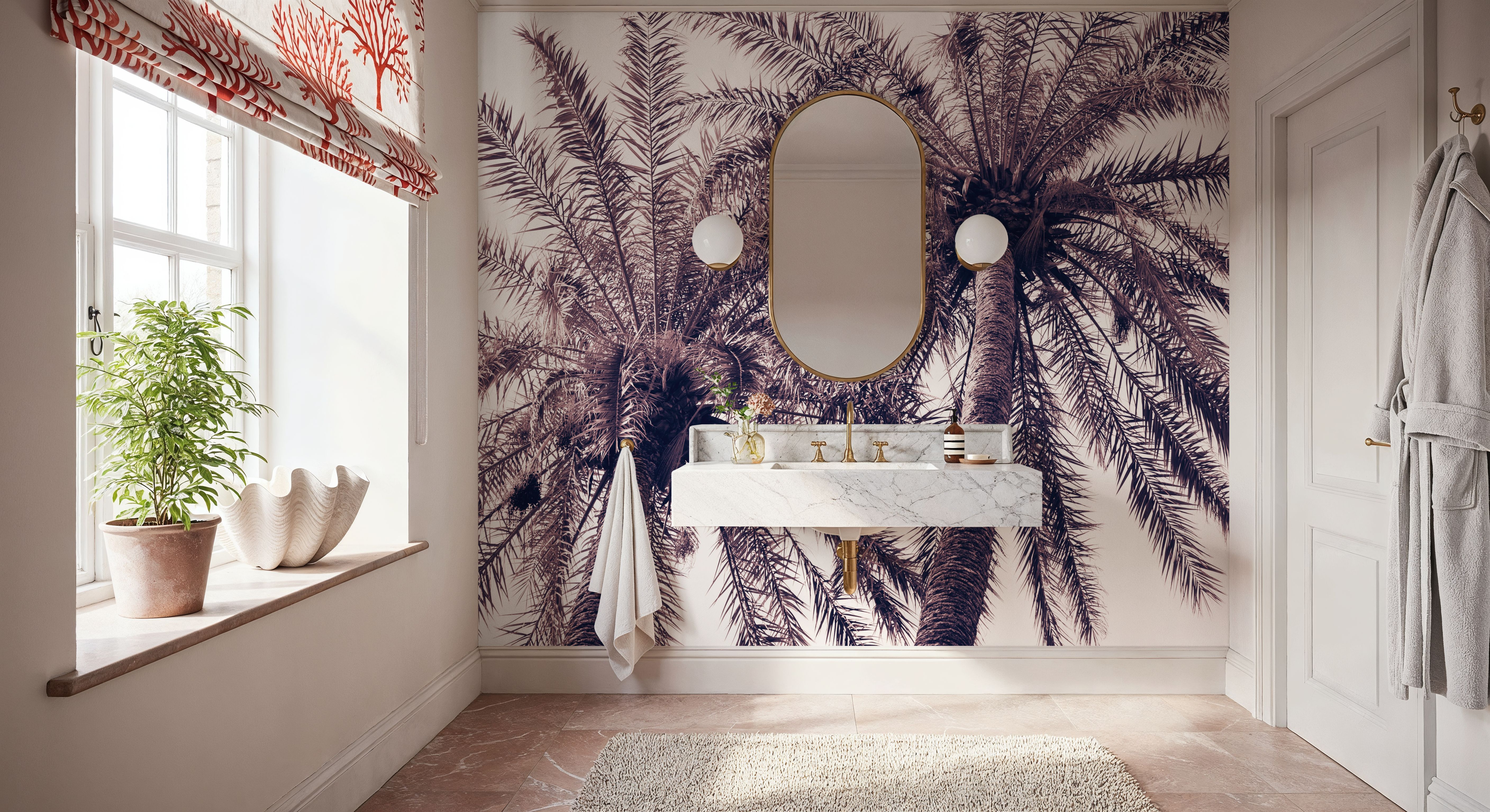 Pink Palms Horizontal