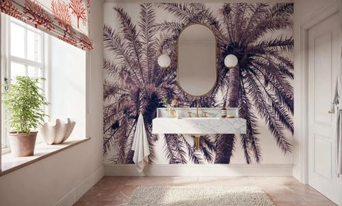 Pink Palms Horizontal