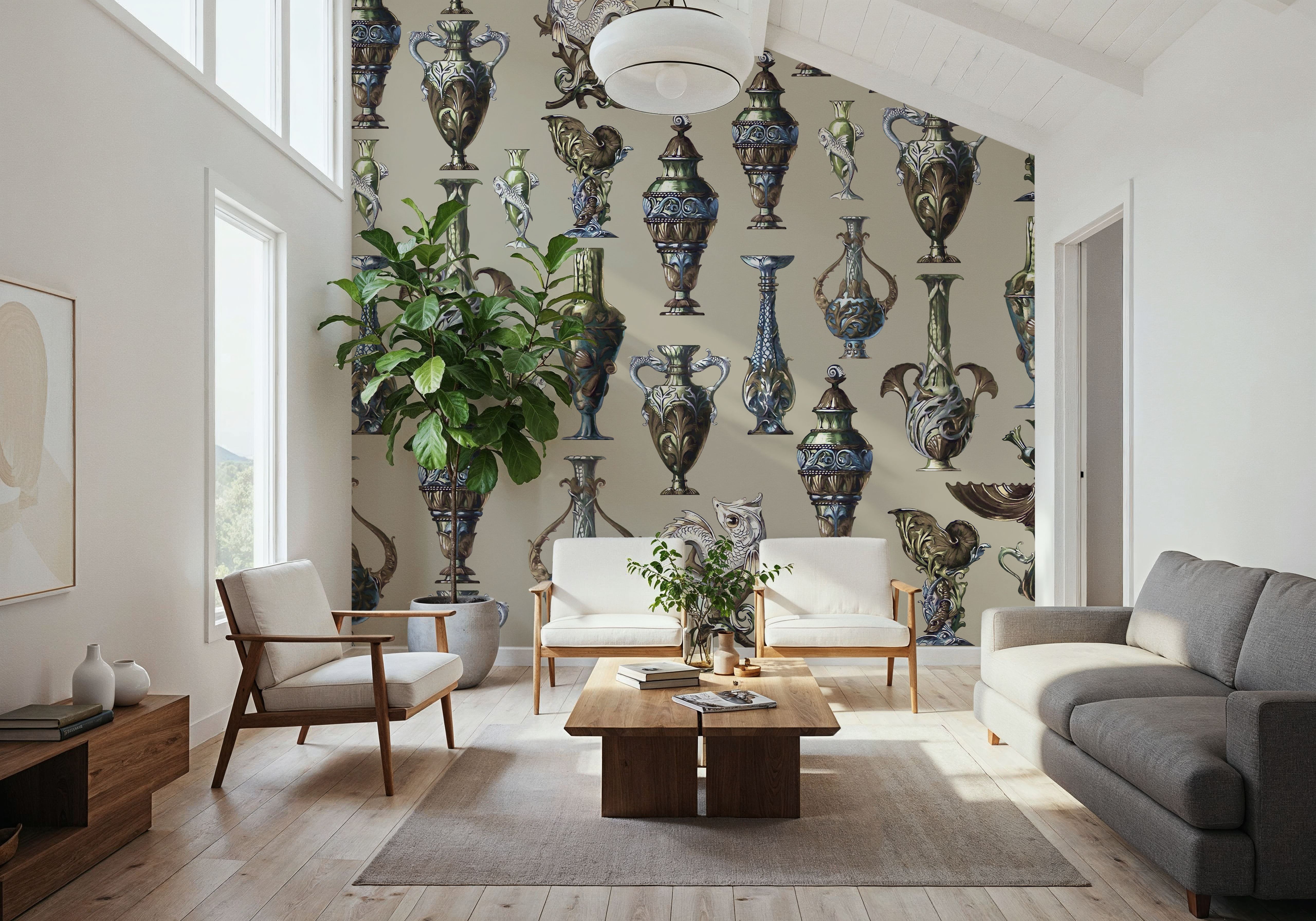 Art Deco Wall Beige