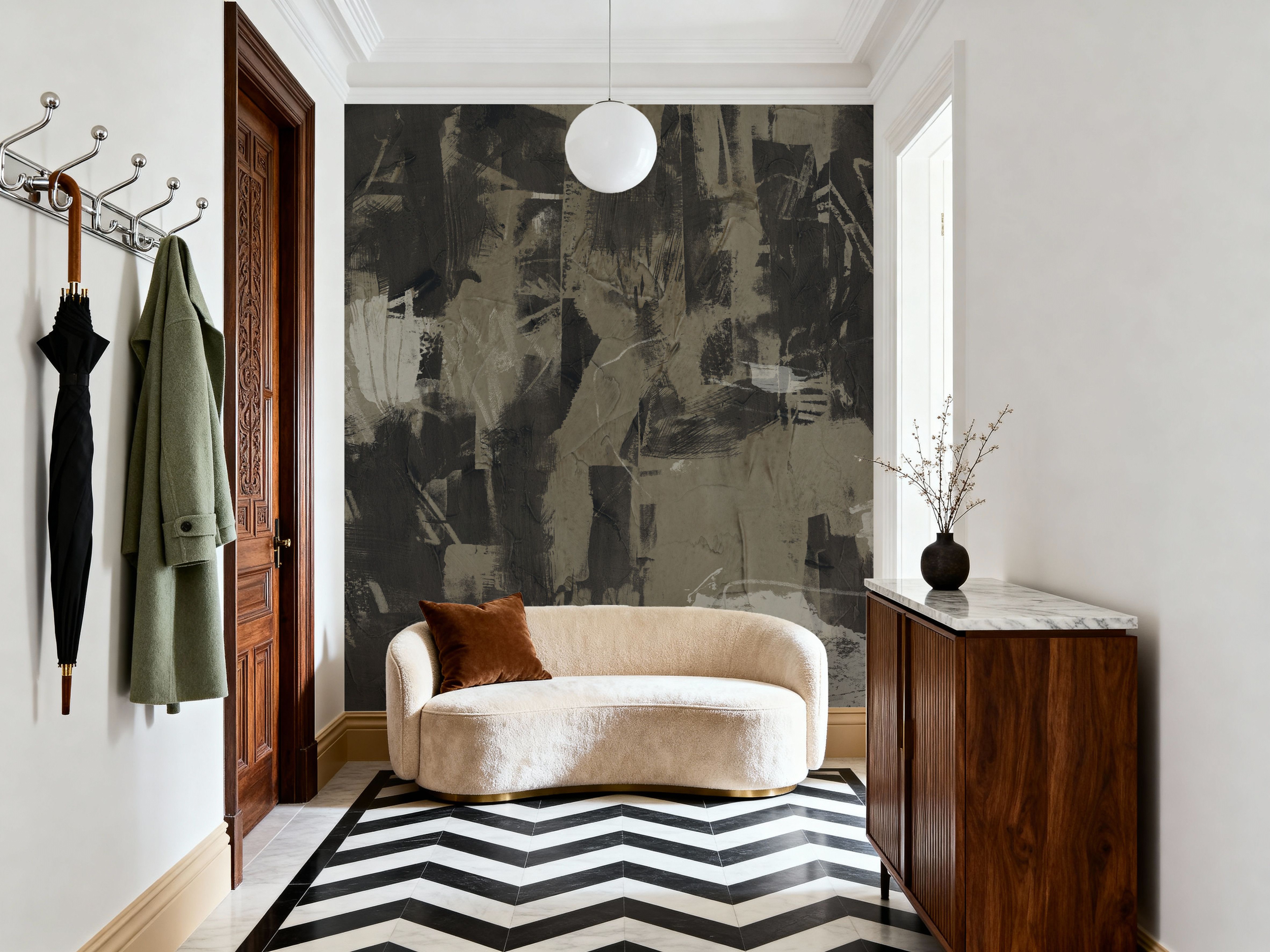 Plaster and Ebony I
