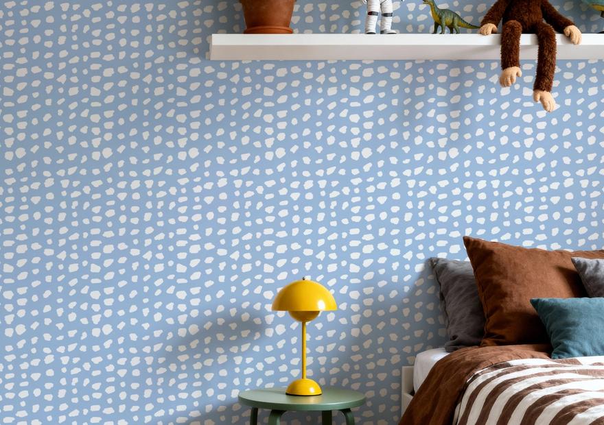 Light Blue Fish Dots