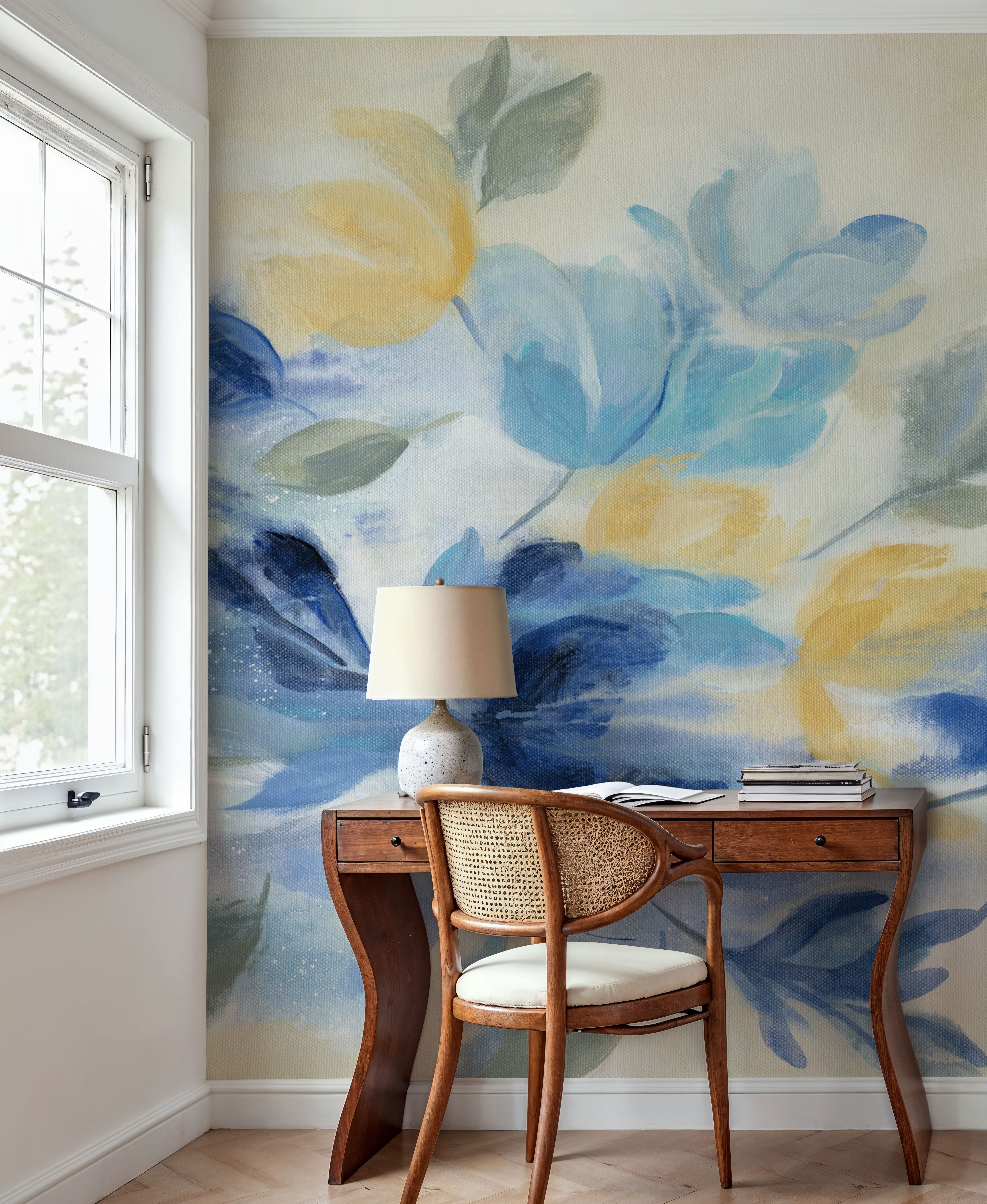 Sapphire Blue Floral II