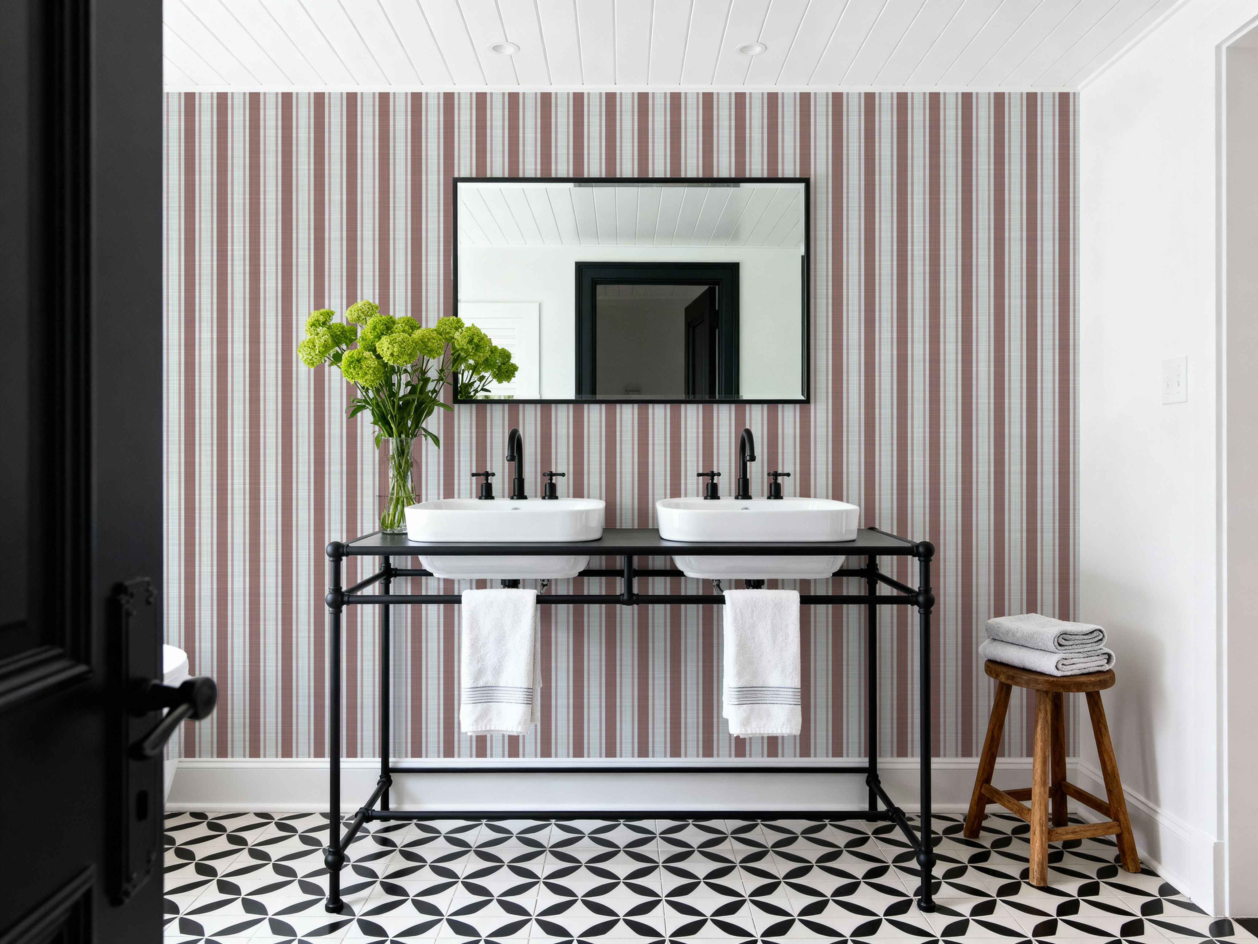 Les Andelys Vertical, Muted Red