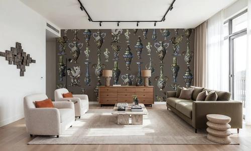 Art Deco Wall Brown