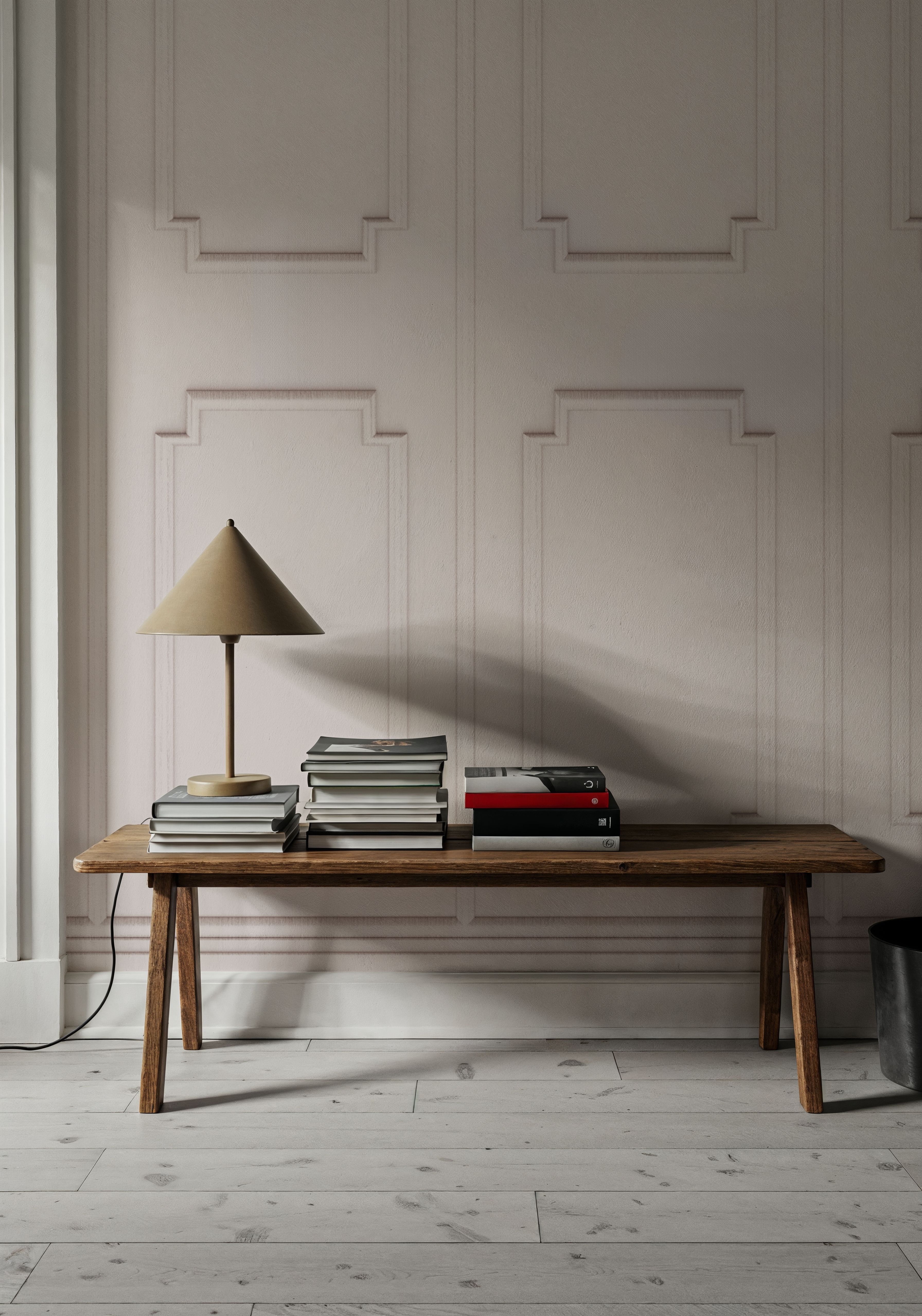 Faux Wall Panel Moulding, Cream