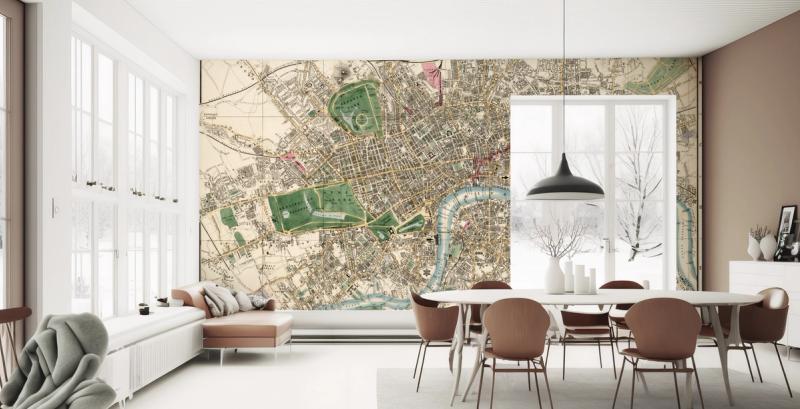 Whitbread's London wallpaper mural 100% PVC-free and non-toxic