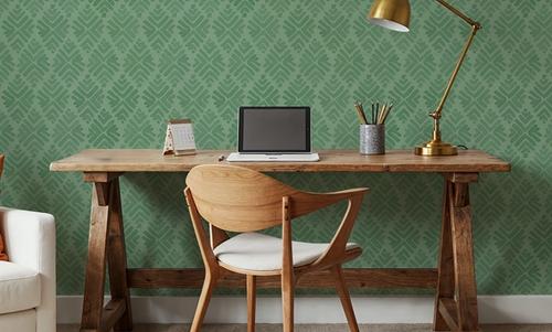 Bohemian Leaves Green