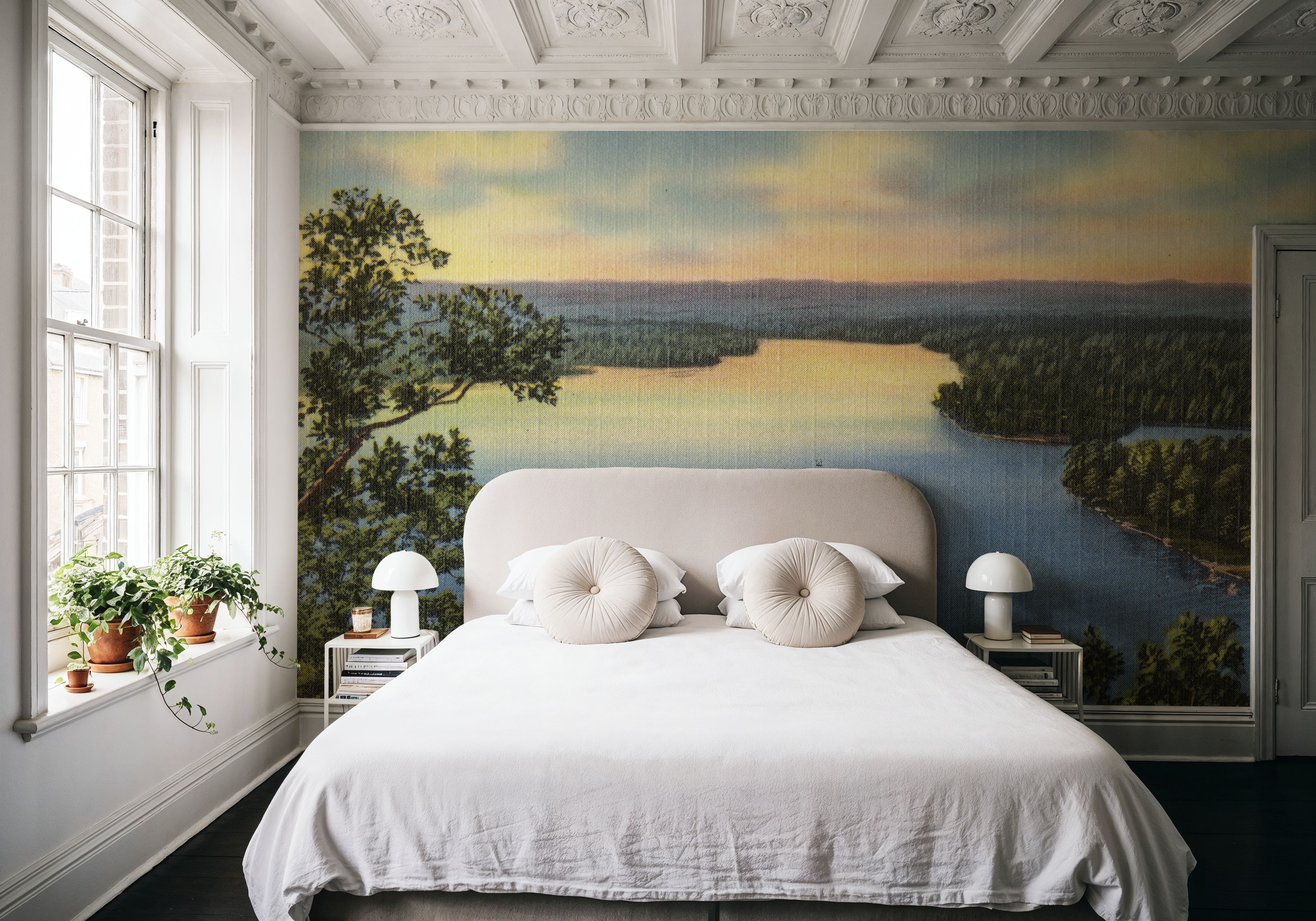 Greetings from Catherine Lake - Screenprint Postcard, Papel pintado