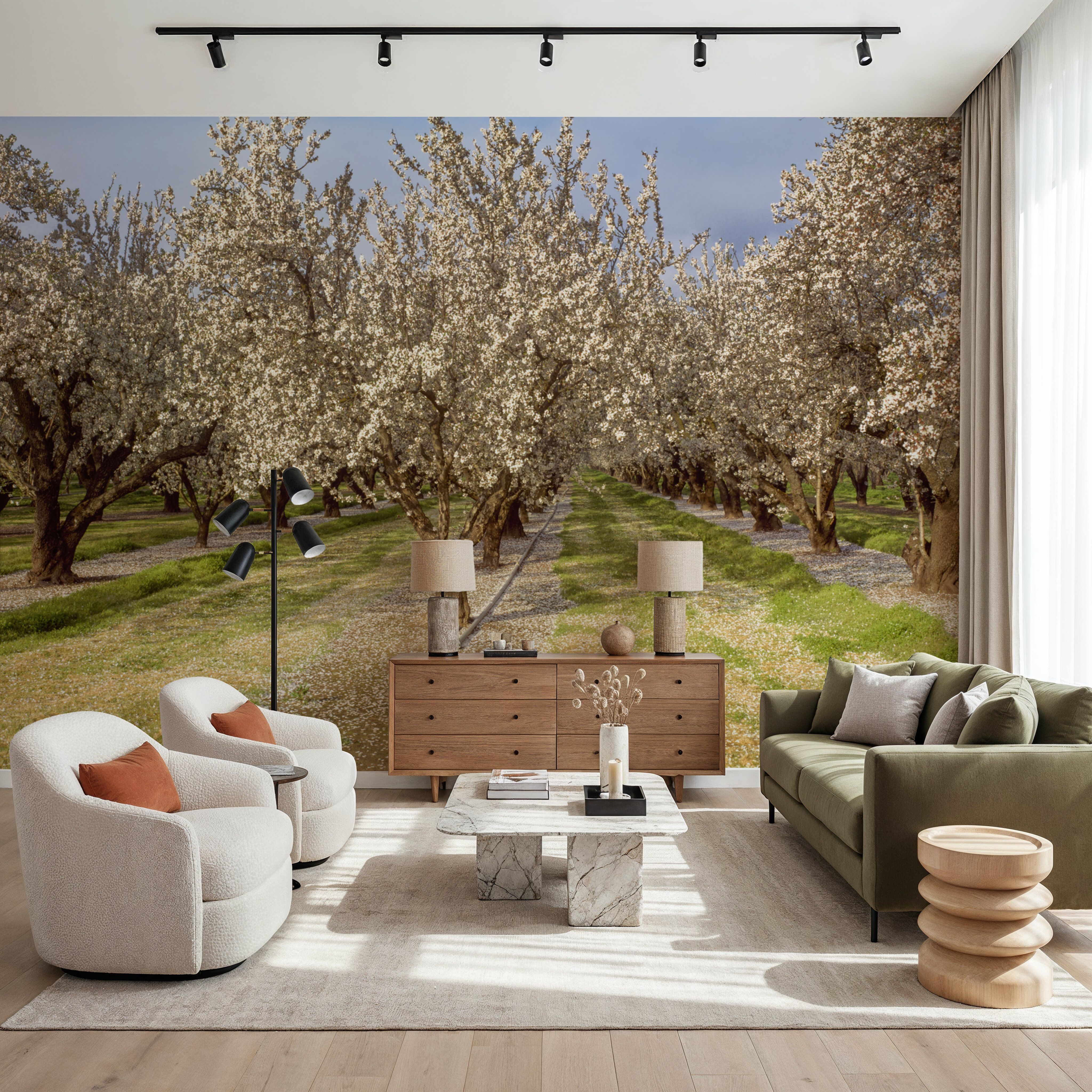 Blooming Almond Grove