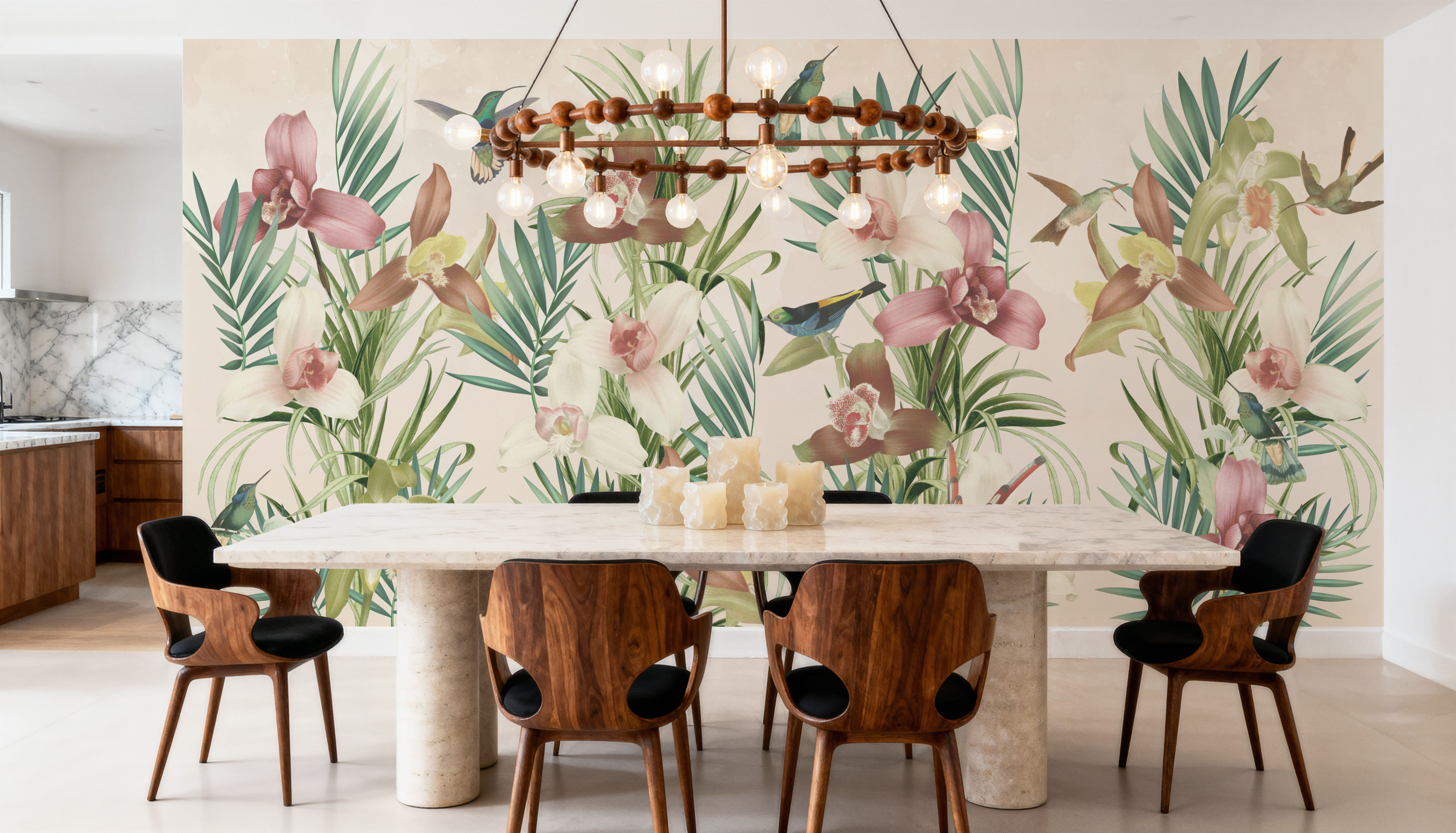 Wait for me Green Sepia, Wallpaper