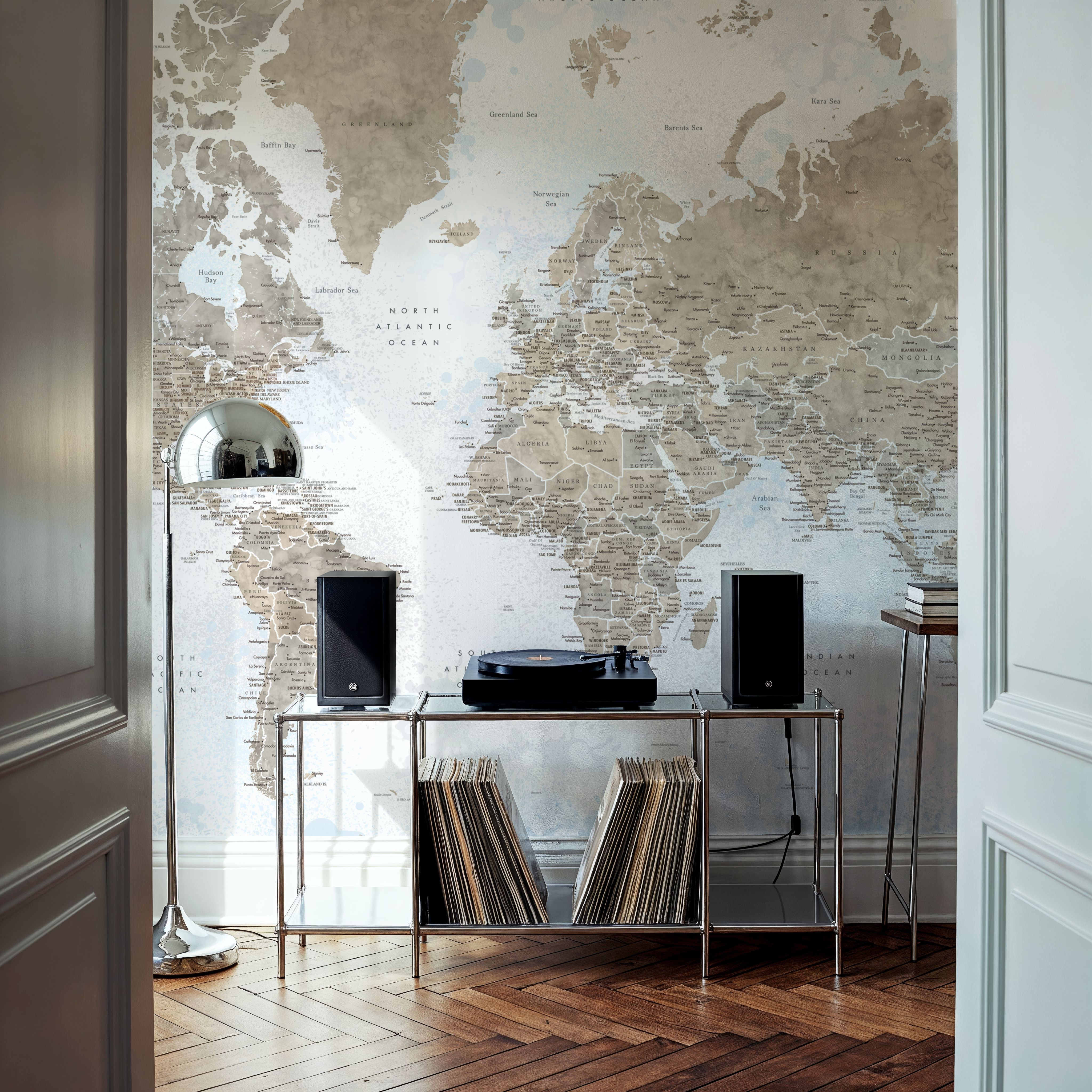 World Map Cities - Ghada