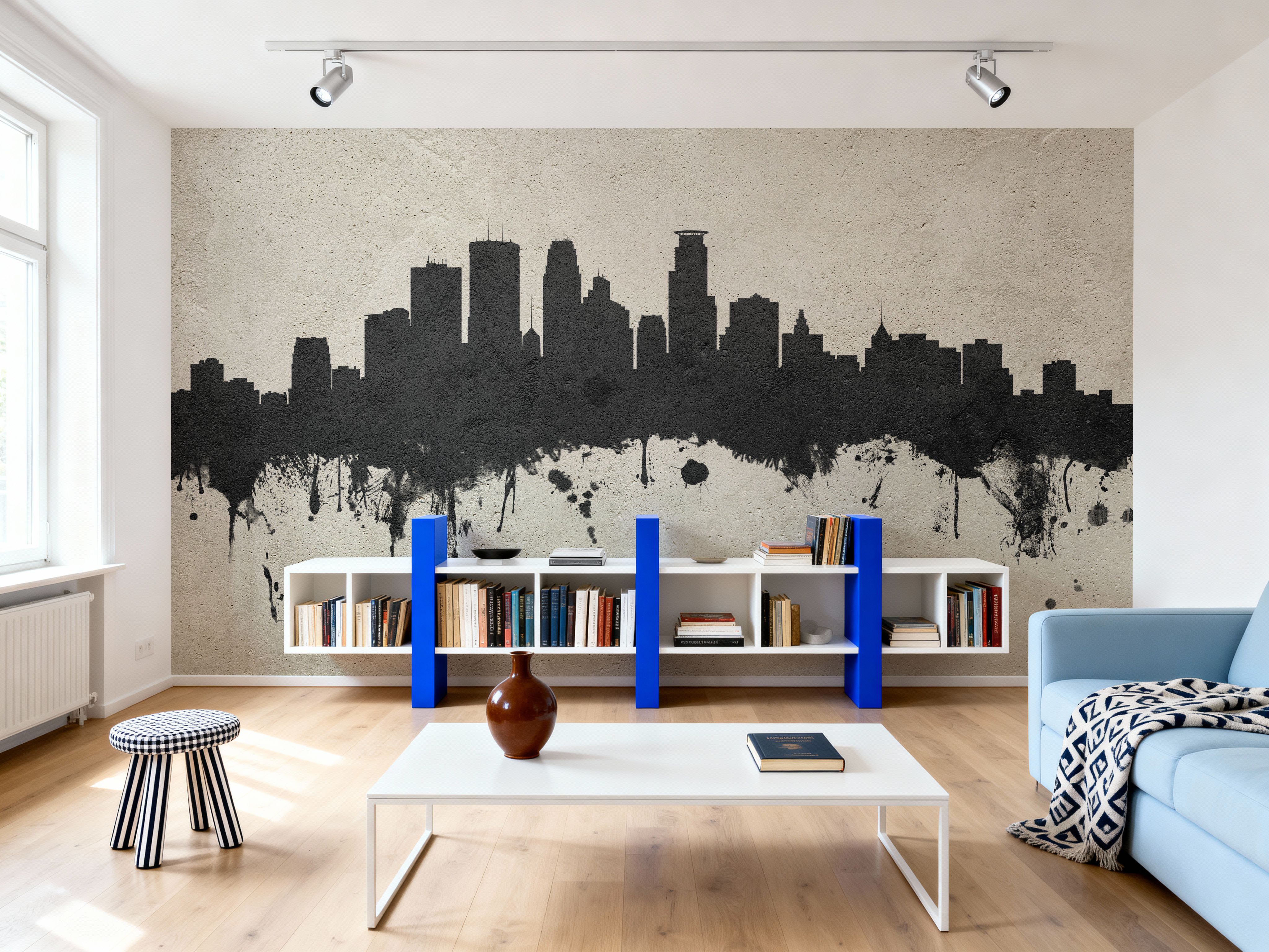 Minneapolis Minnesota Skyline Concrete