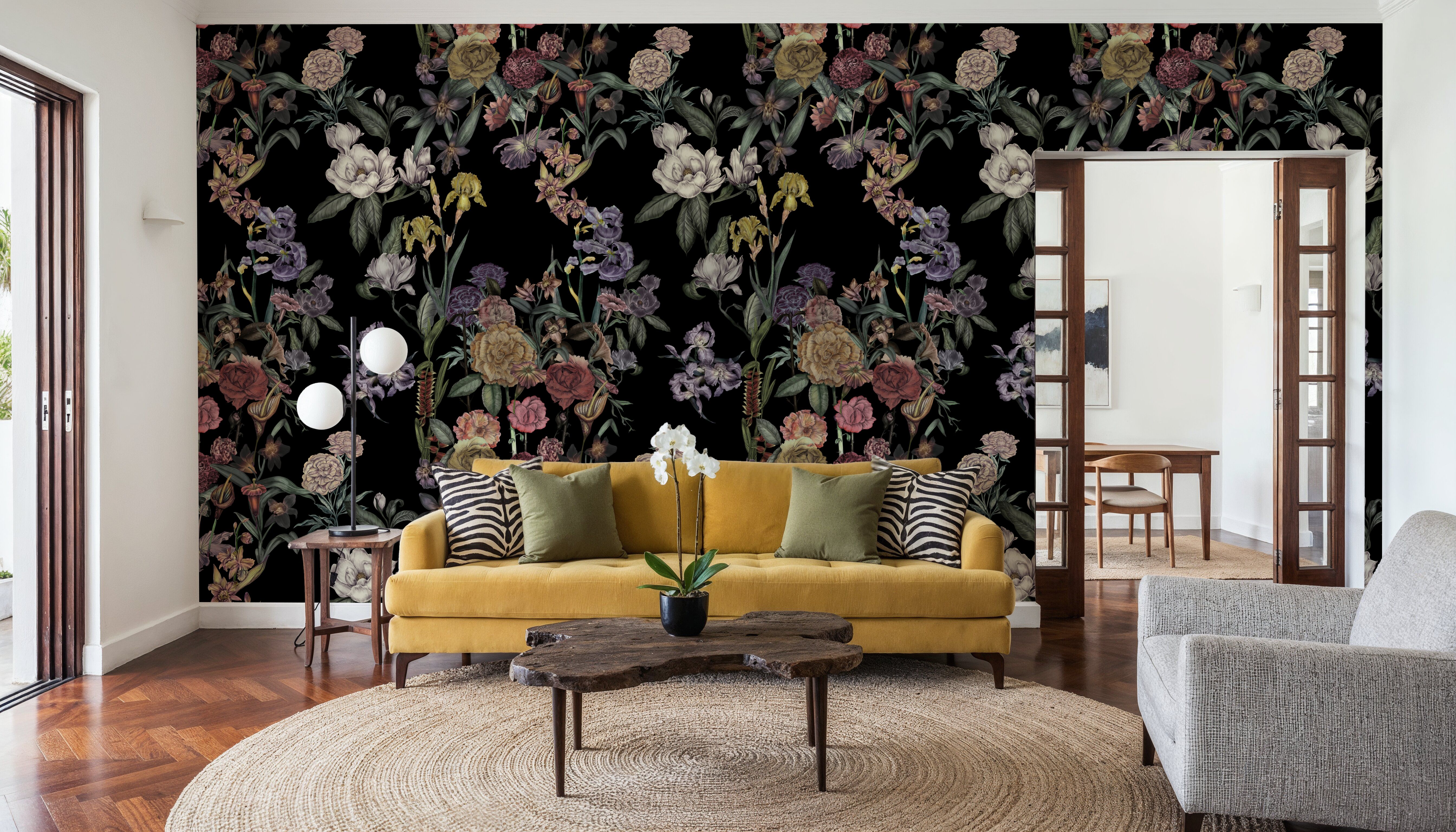 Floral Gaze, Black