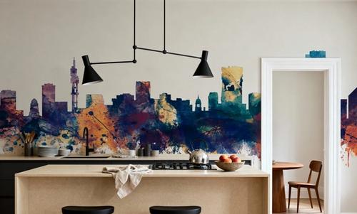 Pretoria South Africa Skyline Blue & Bronze