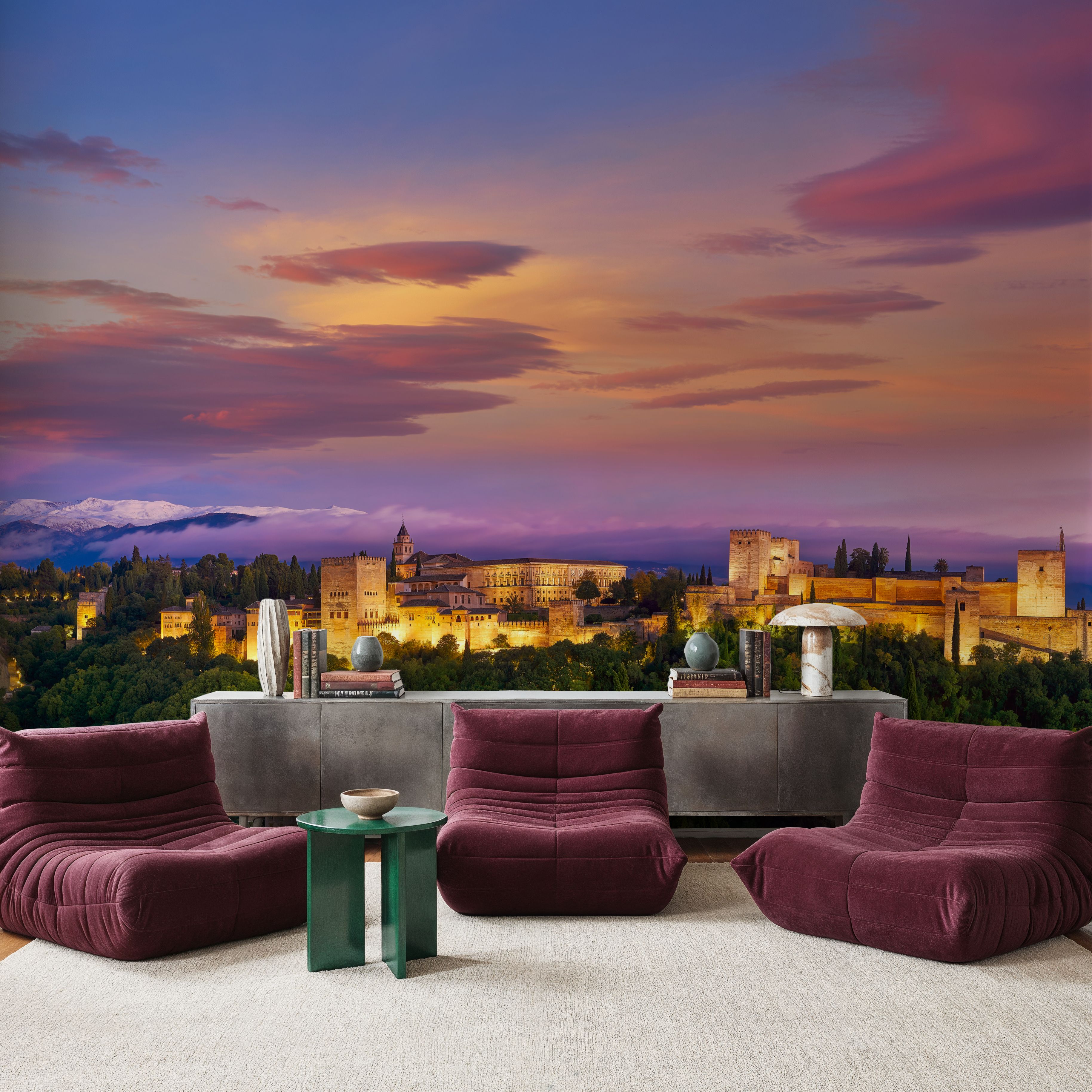 Mountain Fortress Twilight