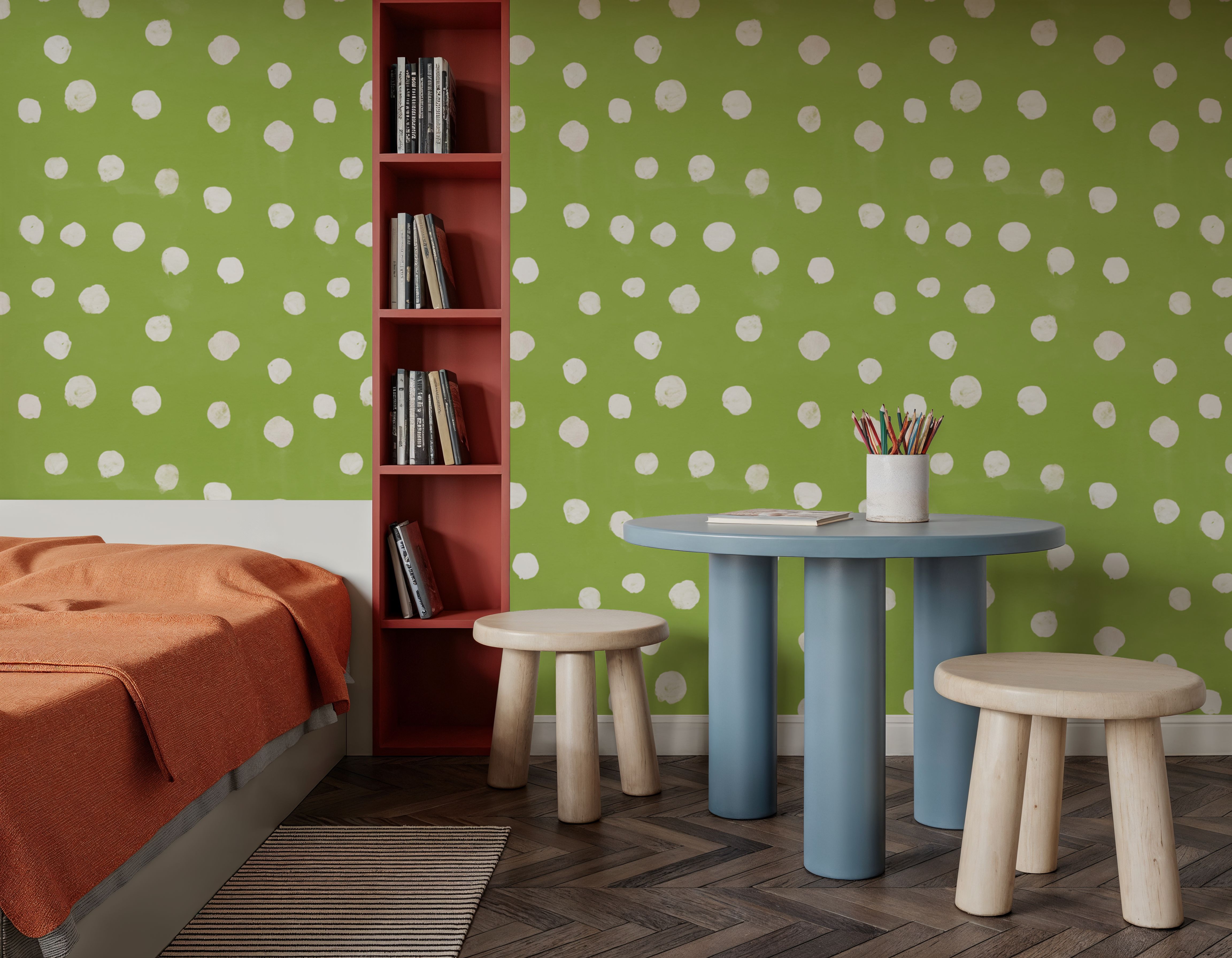 Mellow Dots Light Green