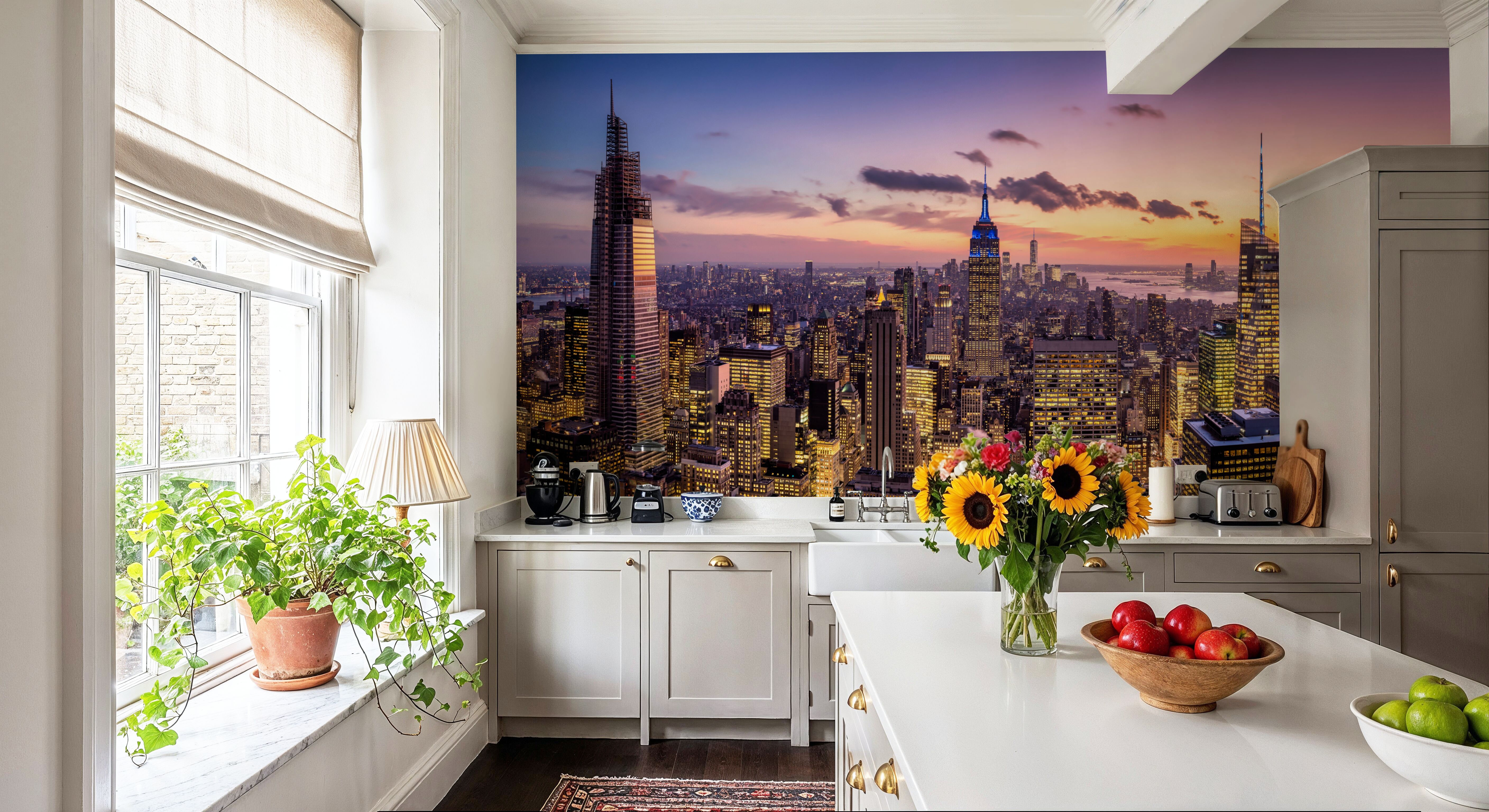 Manhattan Skyline Sunset