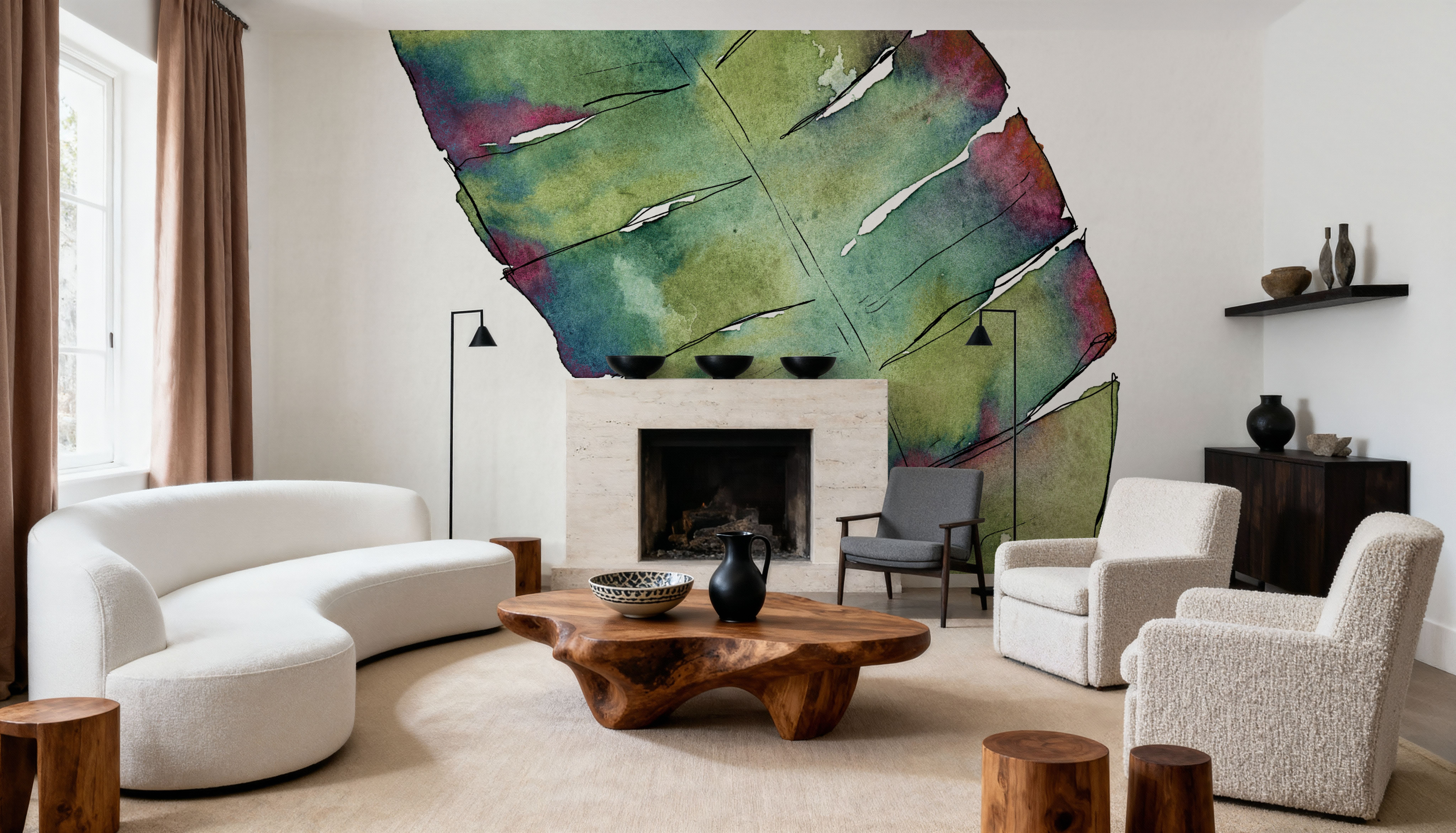 Palm Springs V, Behang