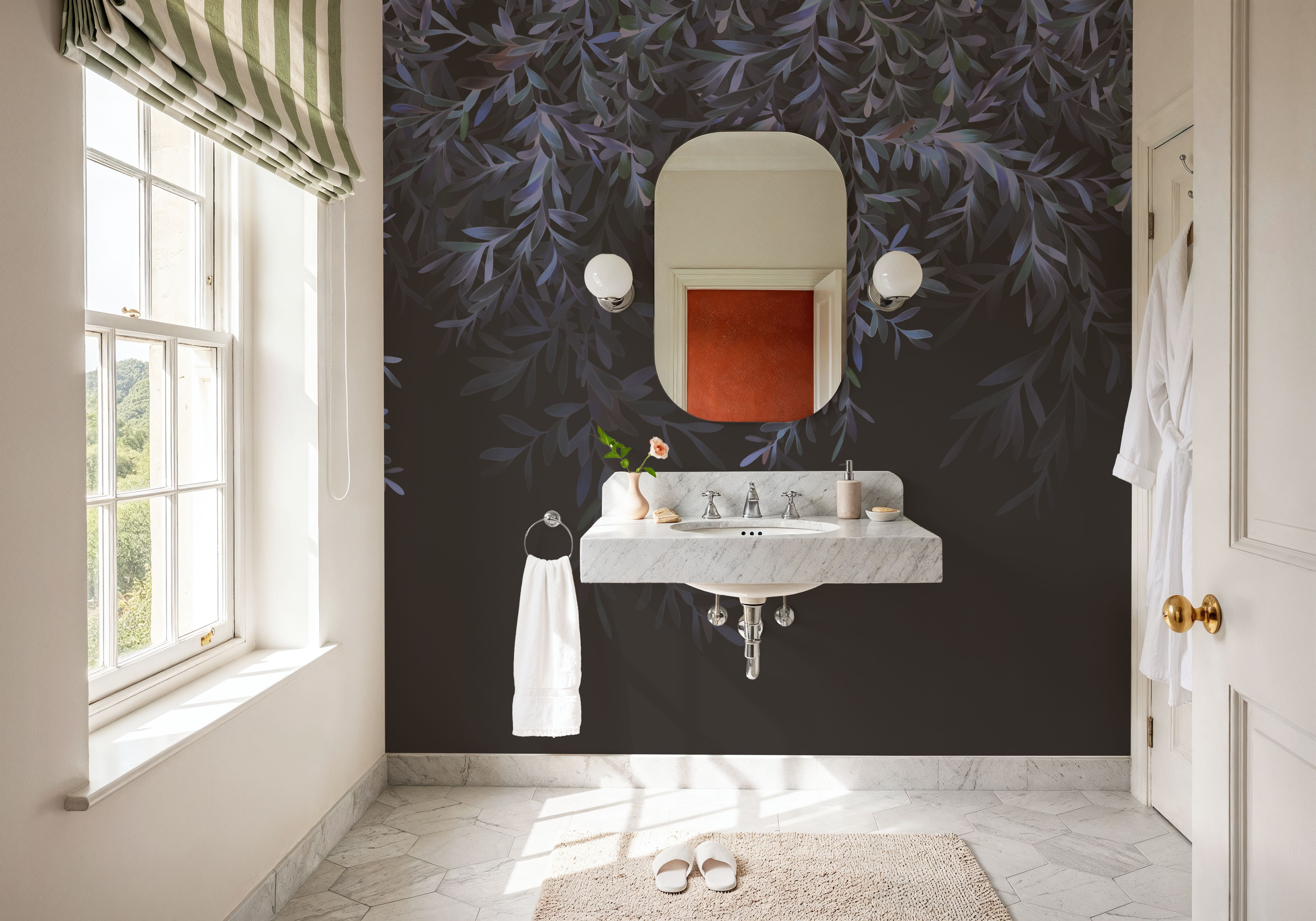 Lush Canopy, Midnight, Papel de parede