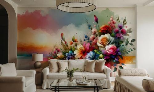 Watercolor Modern Artistic Garden