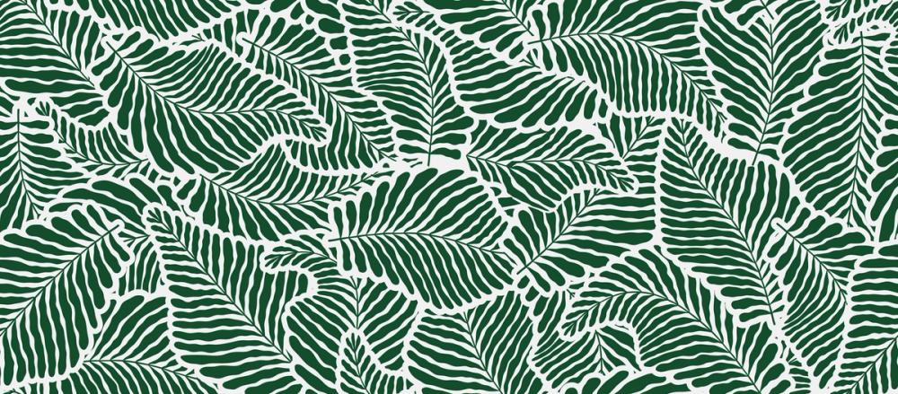 Fern Cut-Outs Pattern, Malachite Green