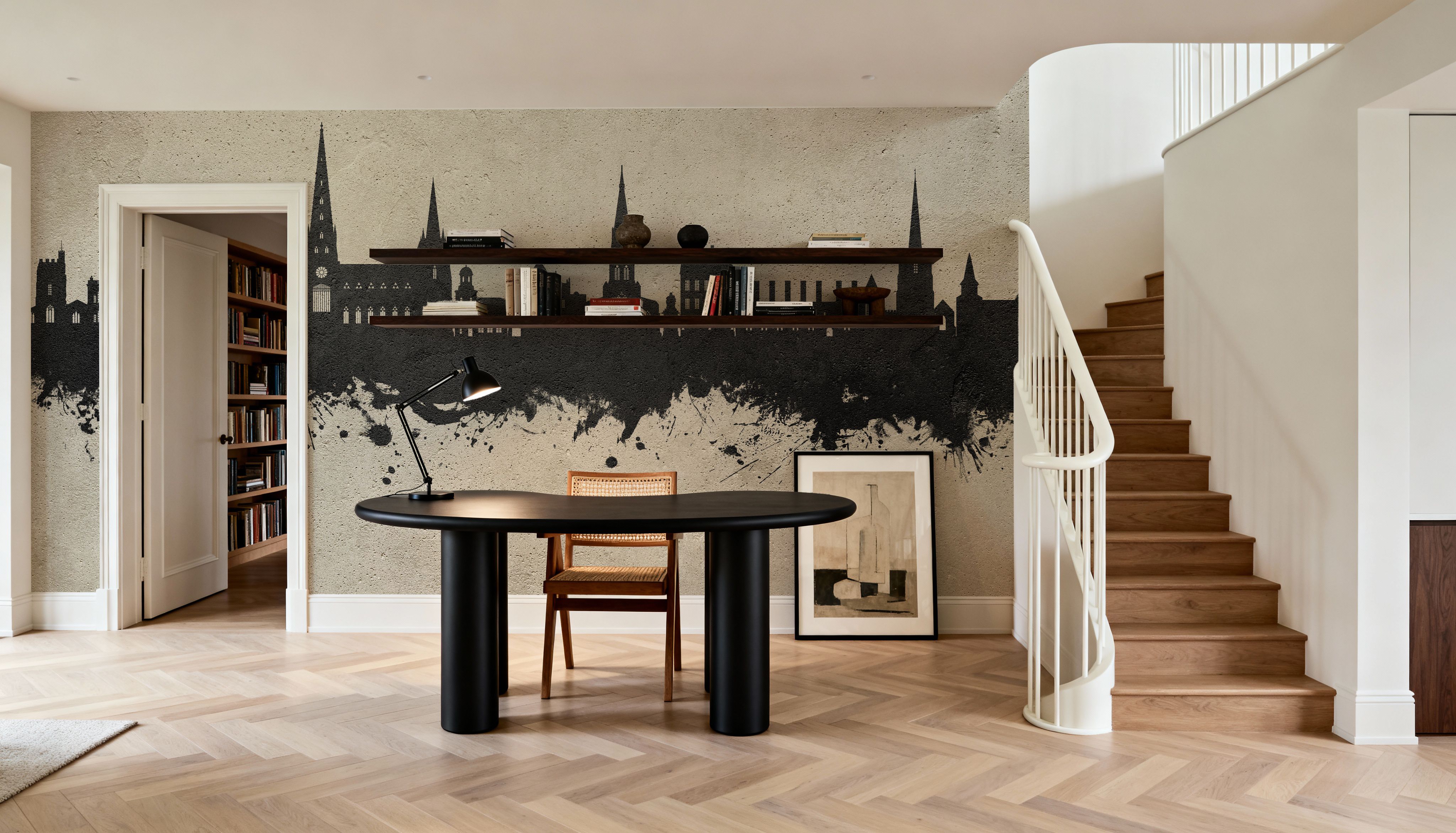 Lichfield England Skyline Concrete, Tapet