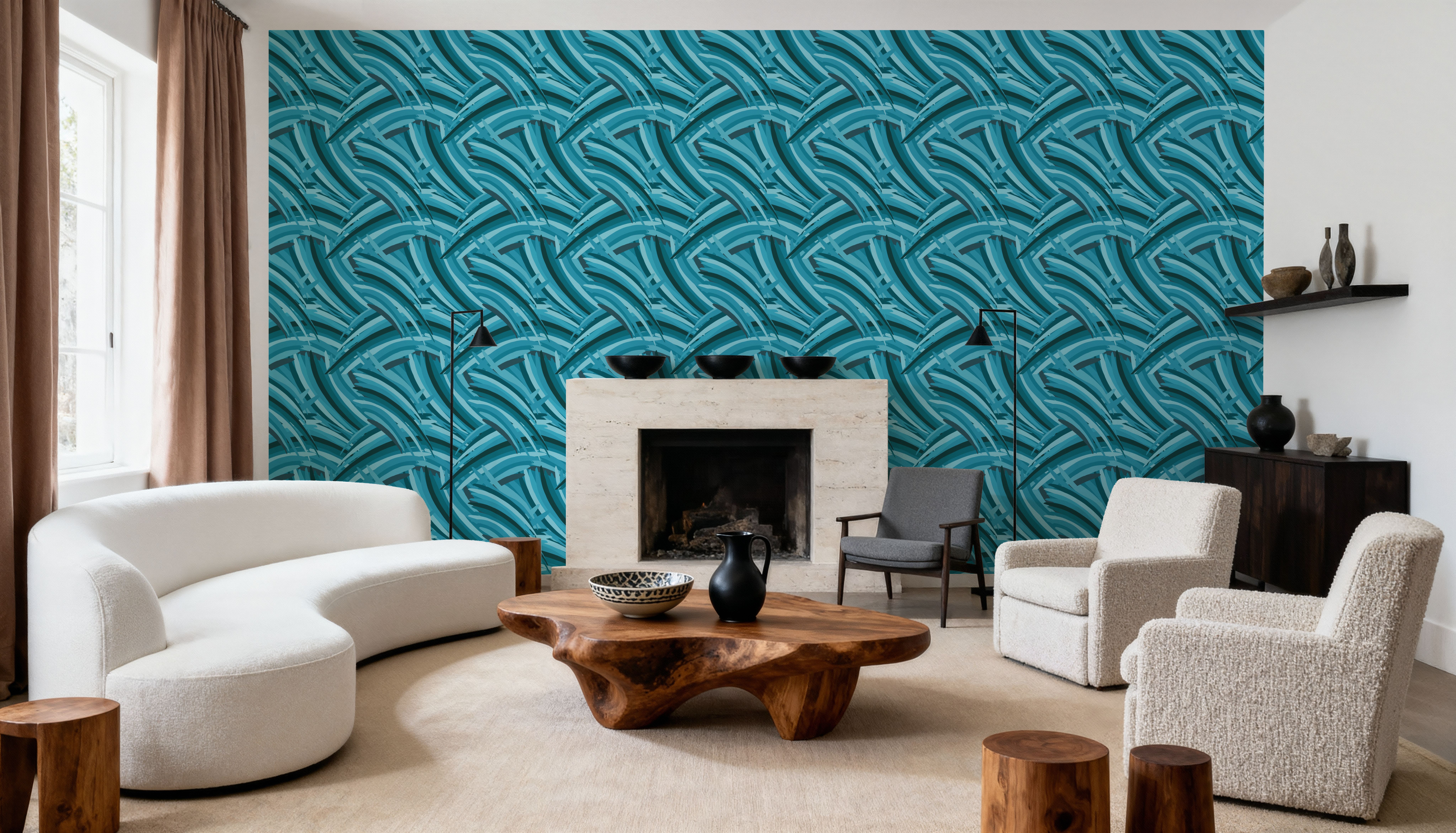 Grassy Waves, Teal