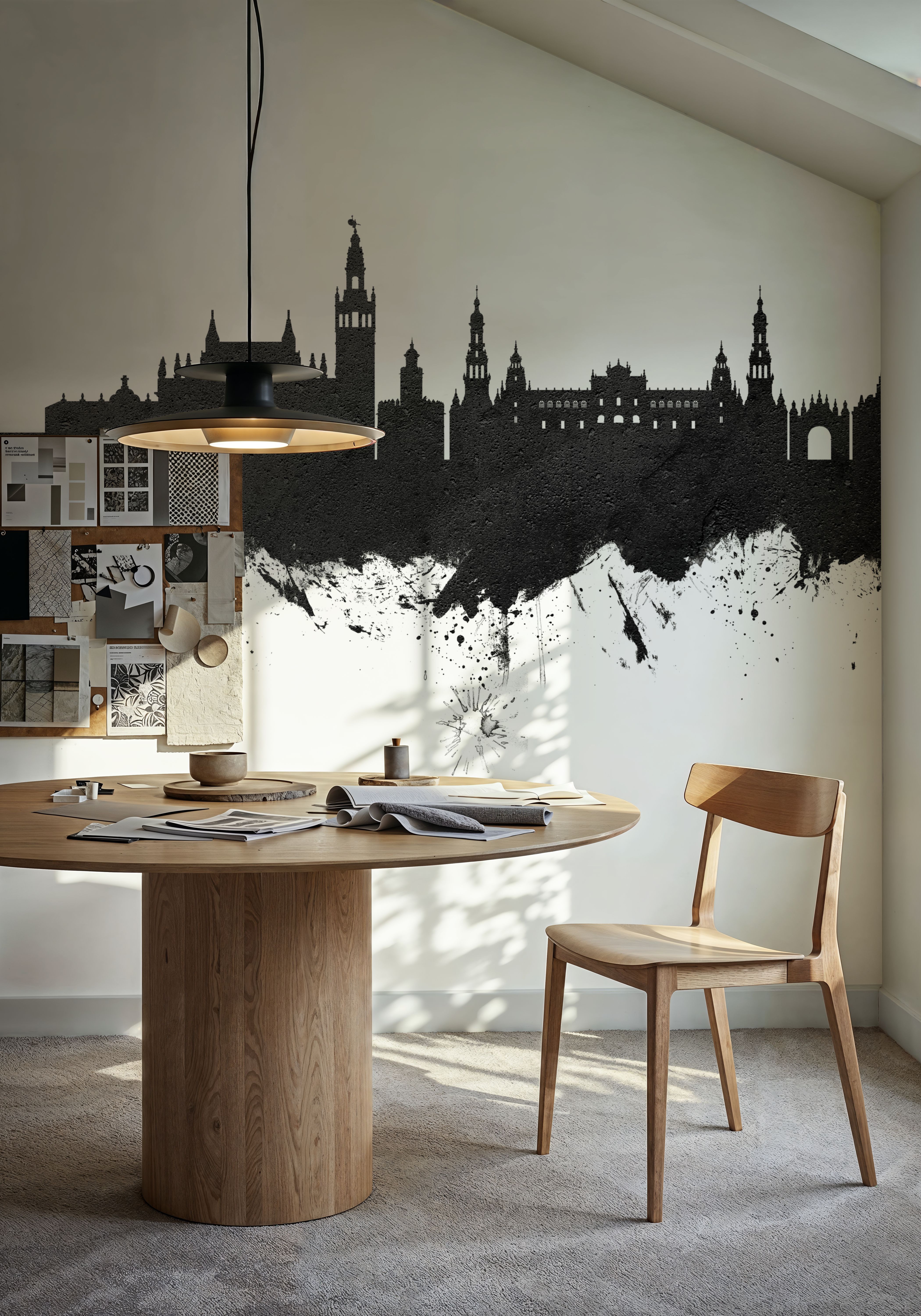 Sevilla Skyline Black & White