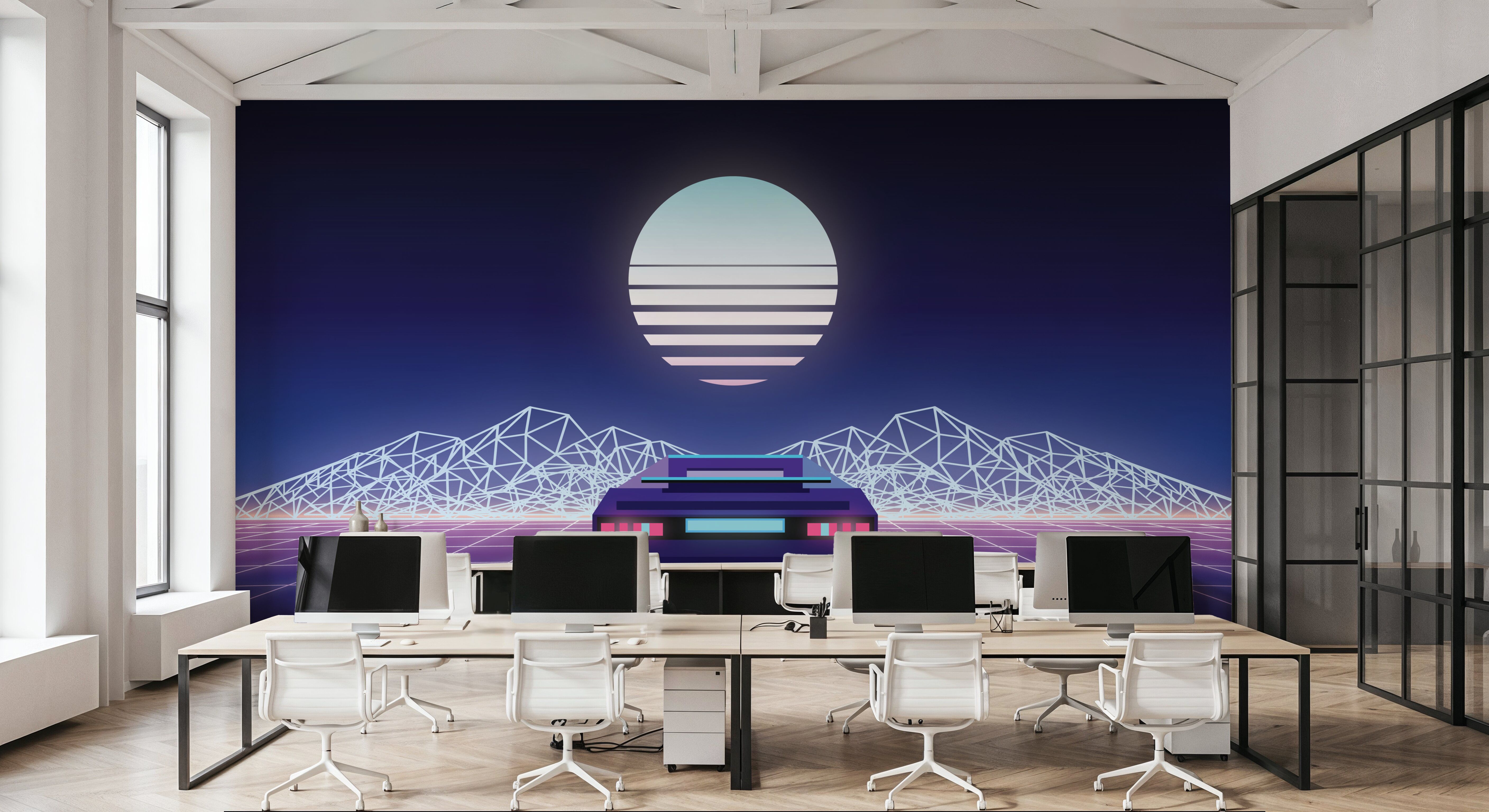 Retrowave Car, Tapeten