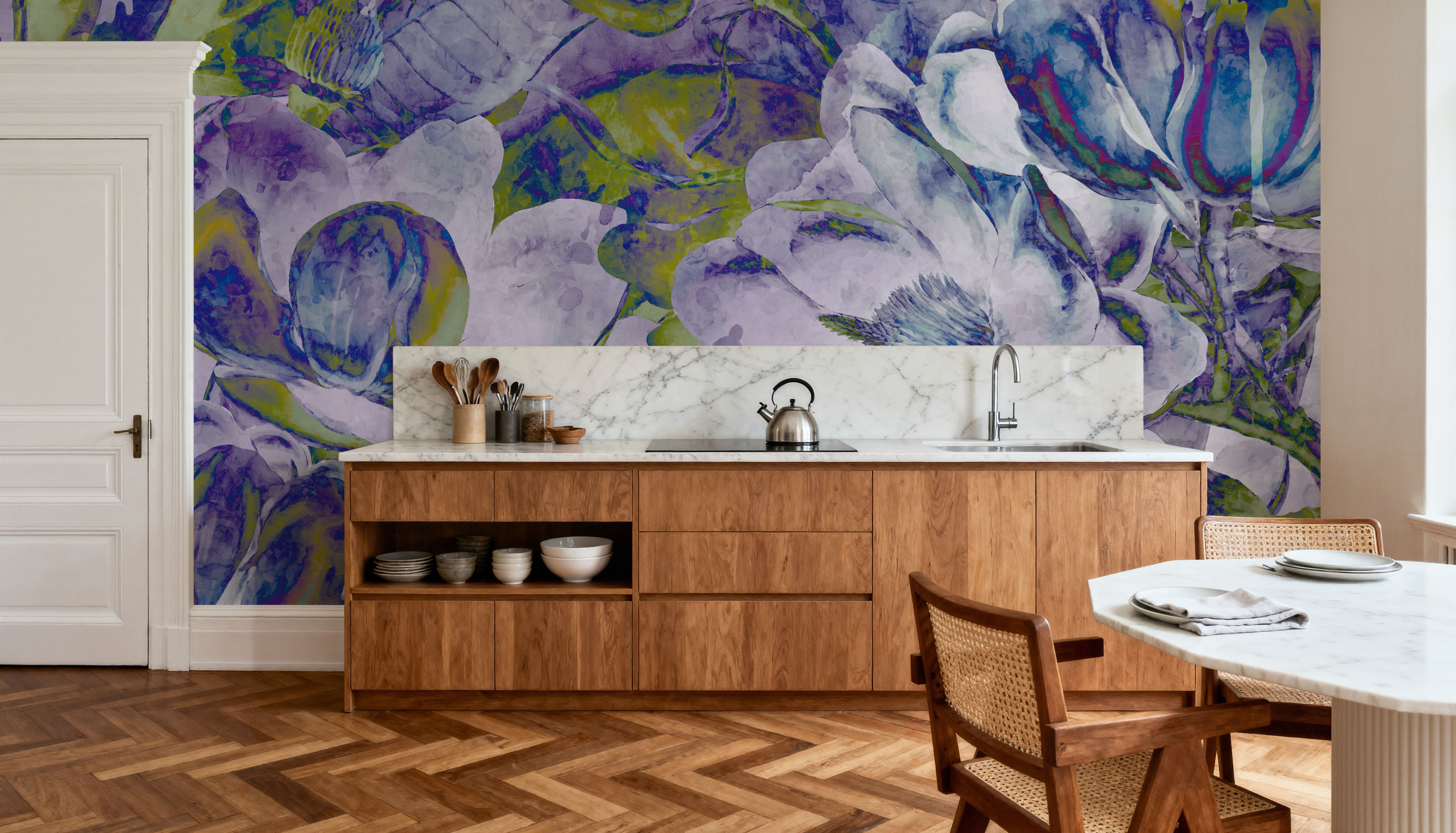 Magnolia art, Papier peint