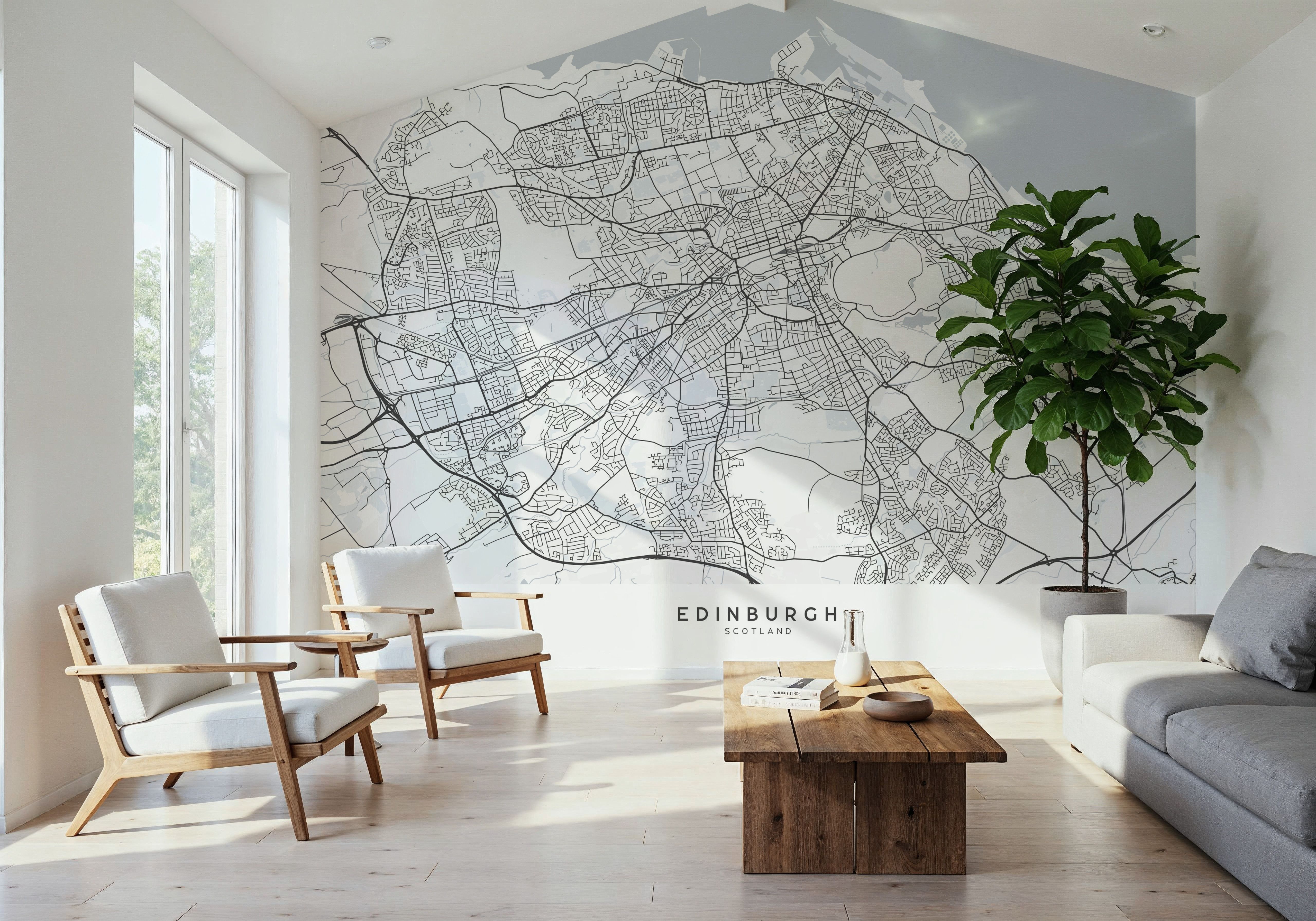 Edinburgh White, Papel pintado