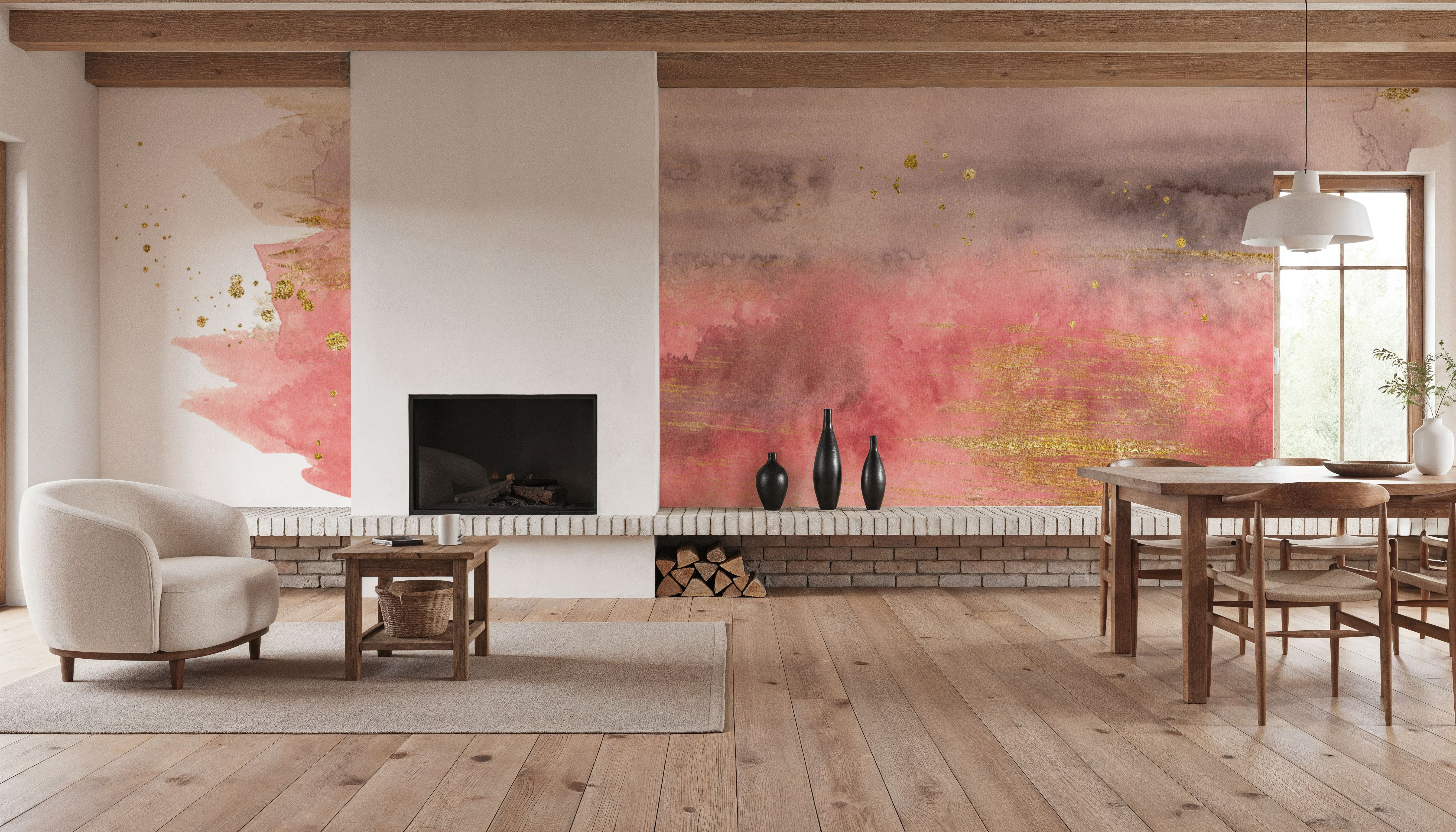 Desert Blooms Abstract I on White