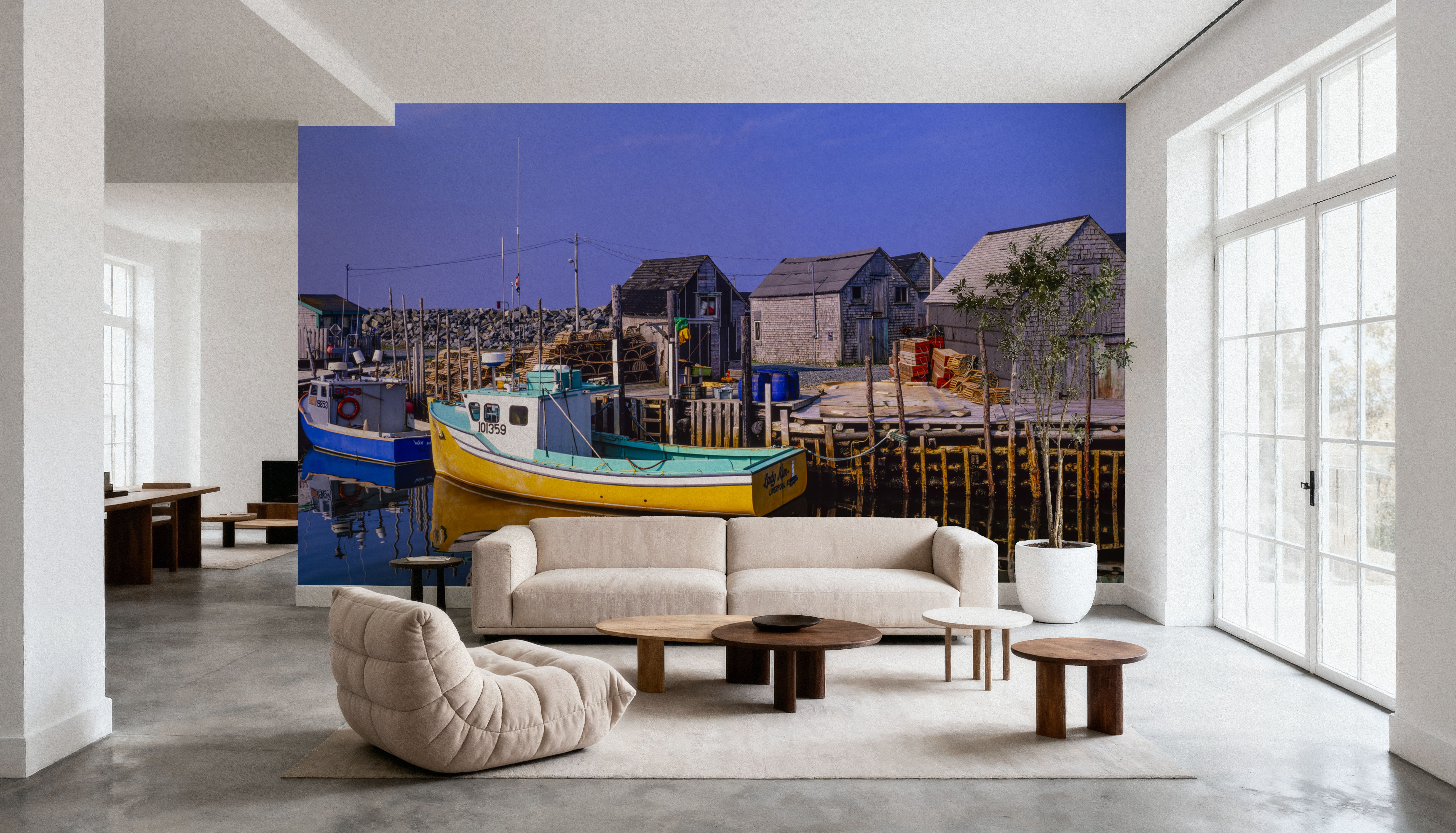 Lobster Boats, Wallpaper