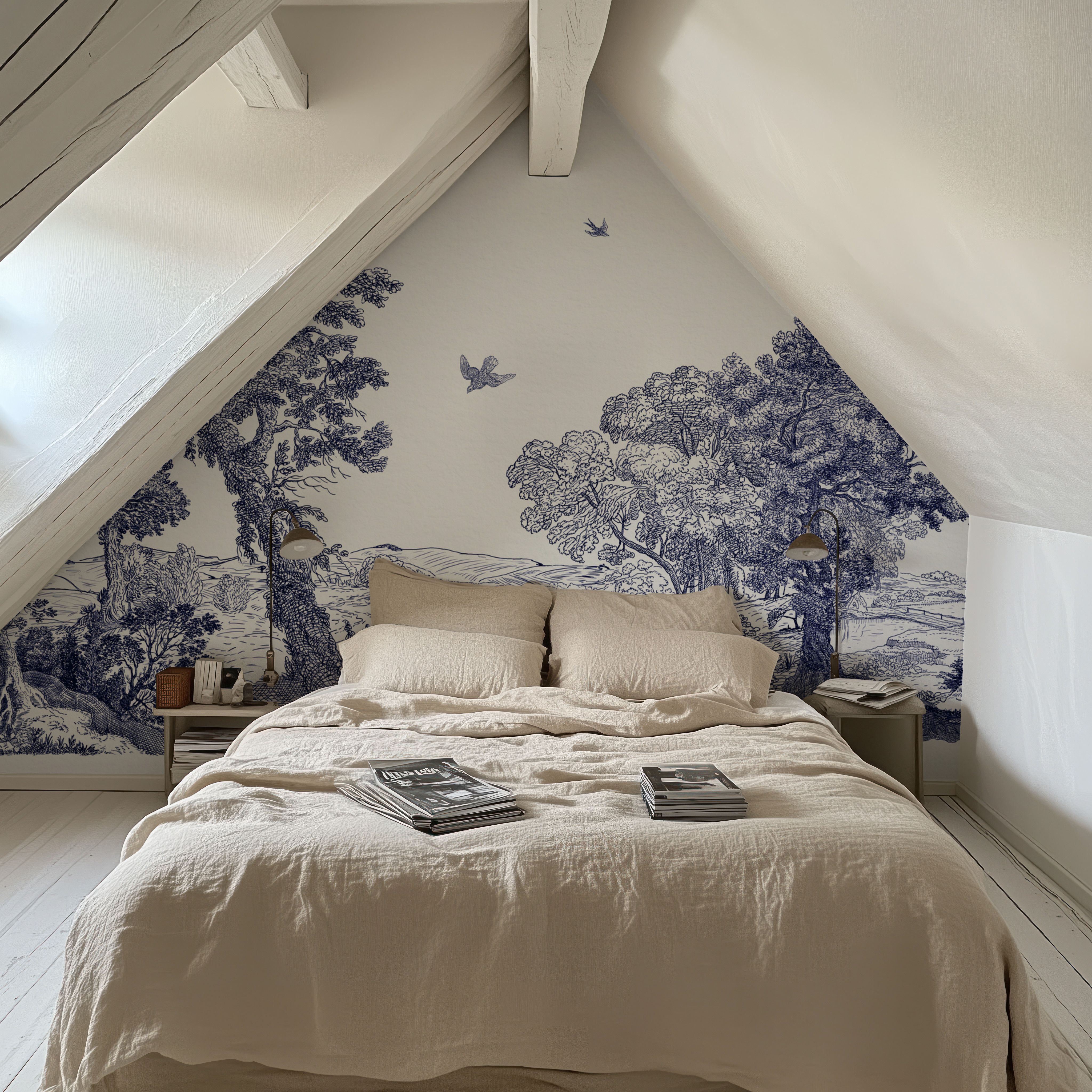 French Landscape, Indigo