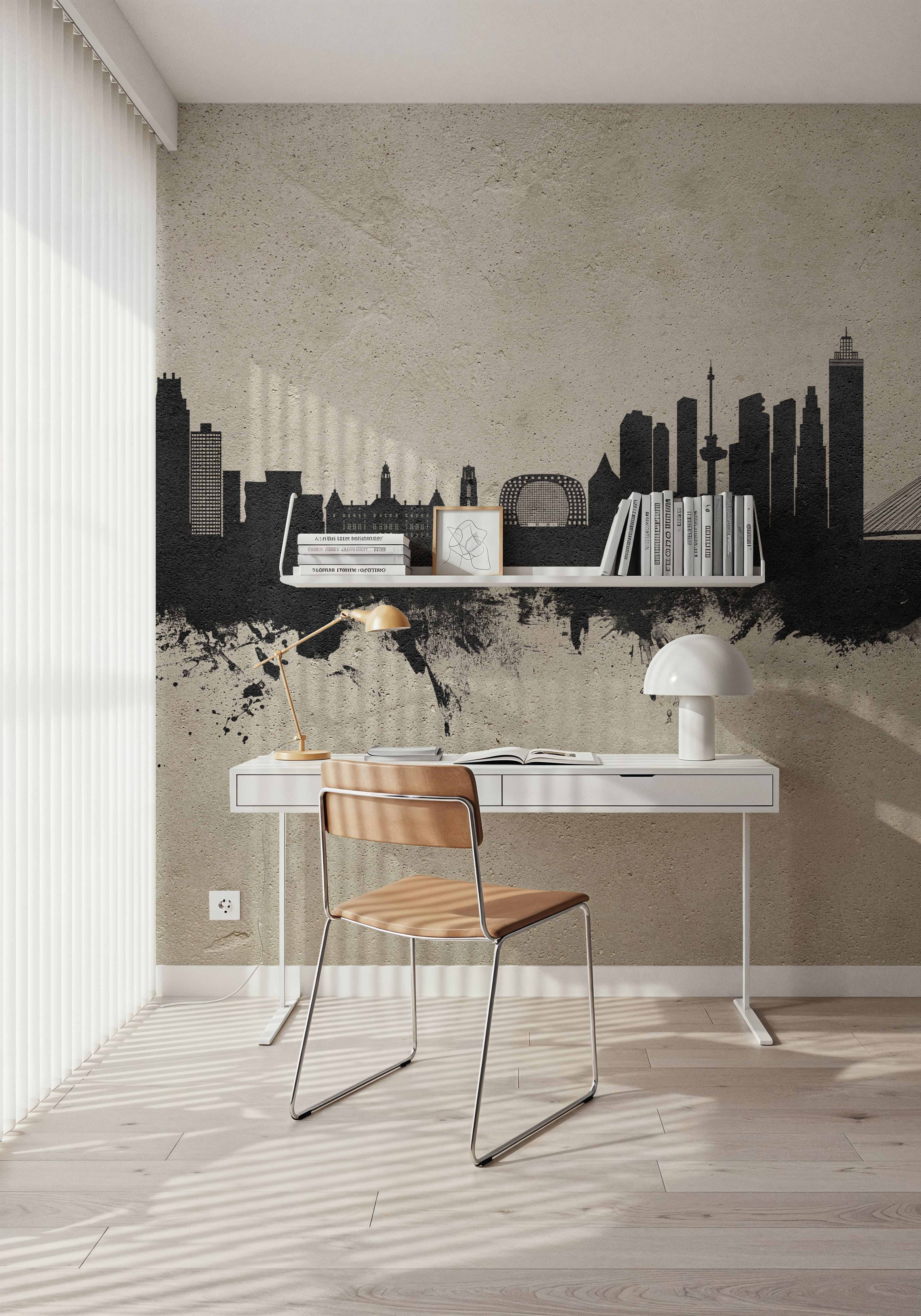 Rotterdam The Netherands Skyline Concrete