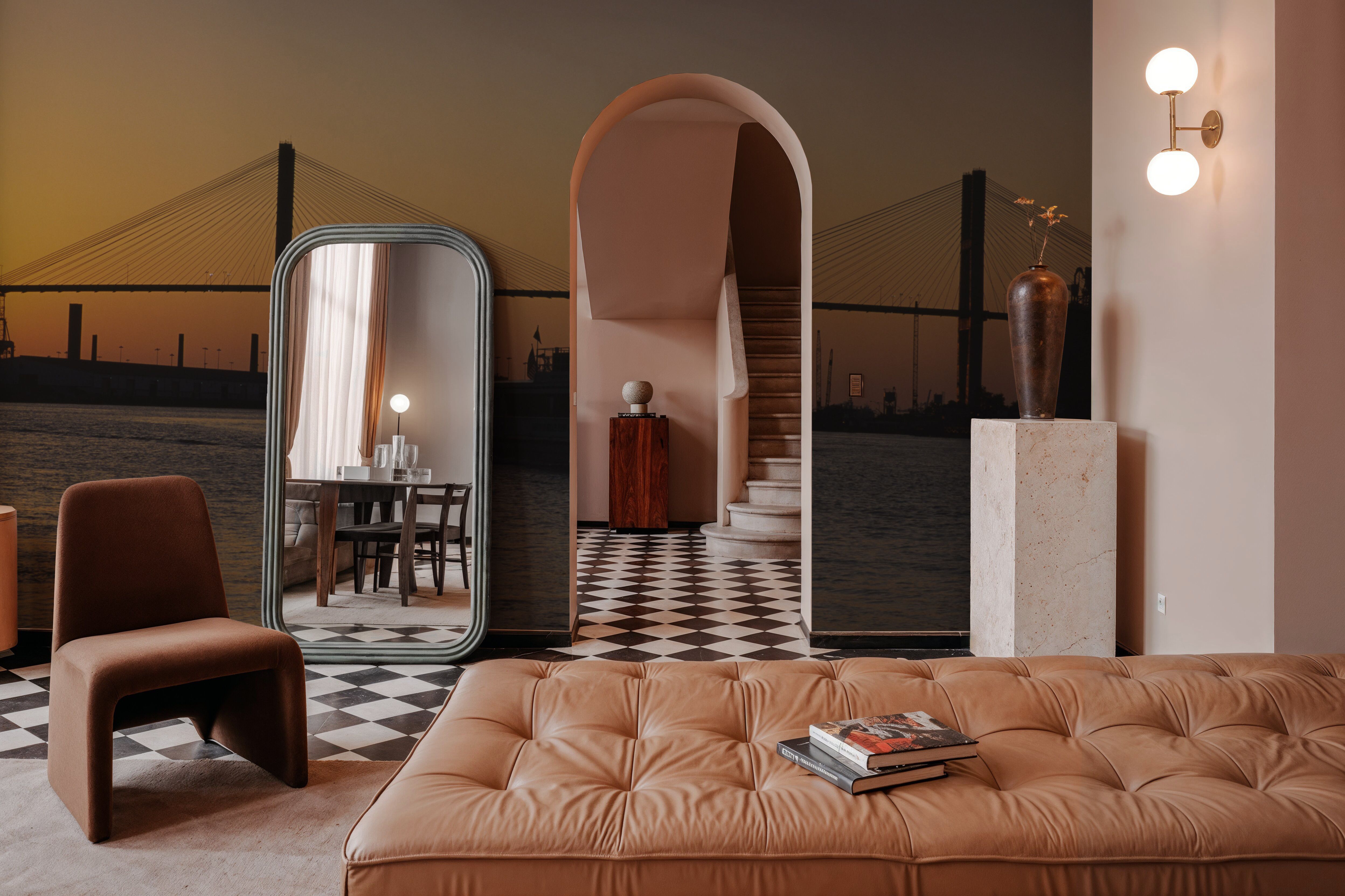 Golden Bridge Silhouette,