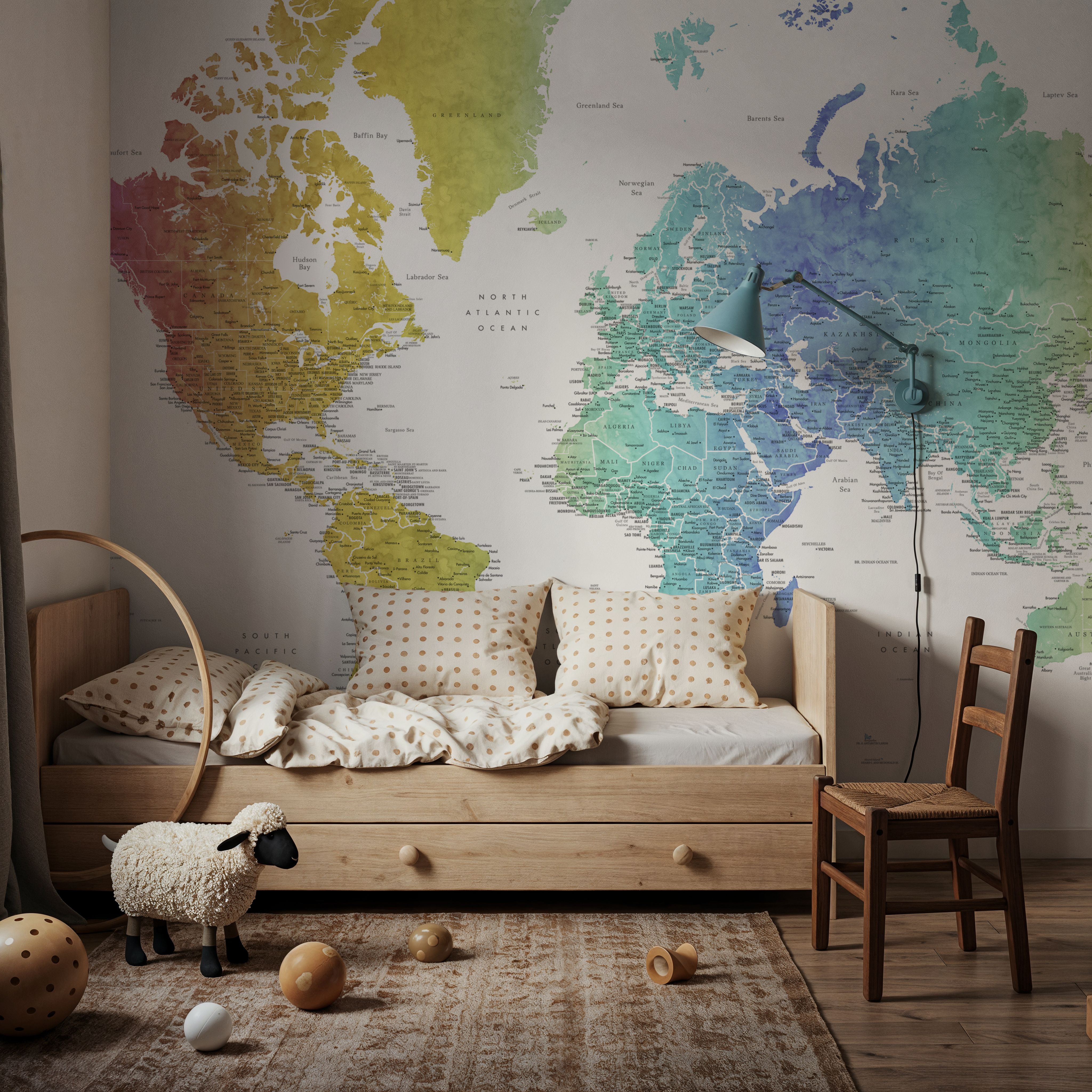 World Map Cities - Adrius