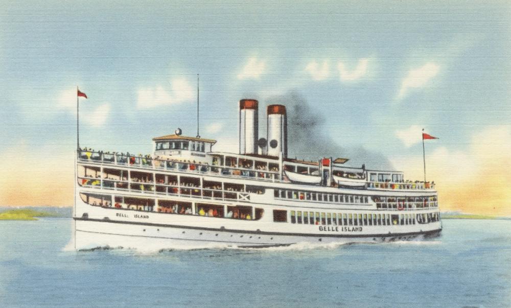 Greetings from Belle Island - Screenprint Postcard