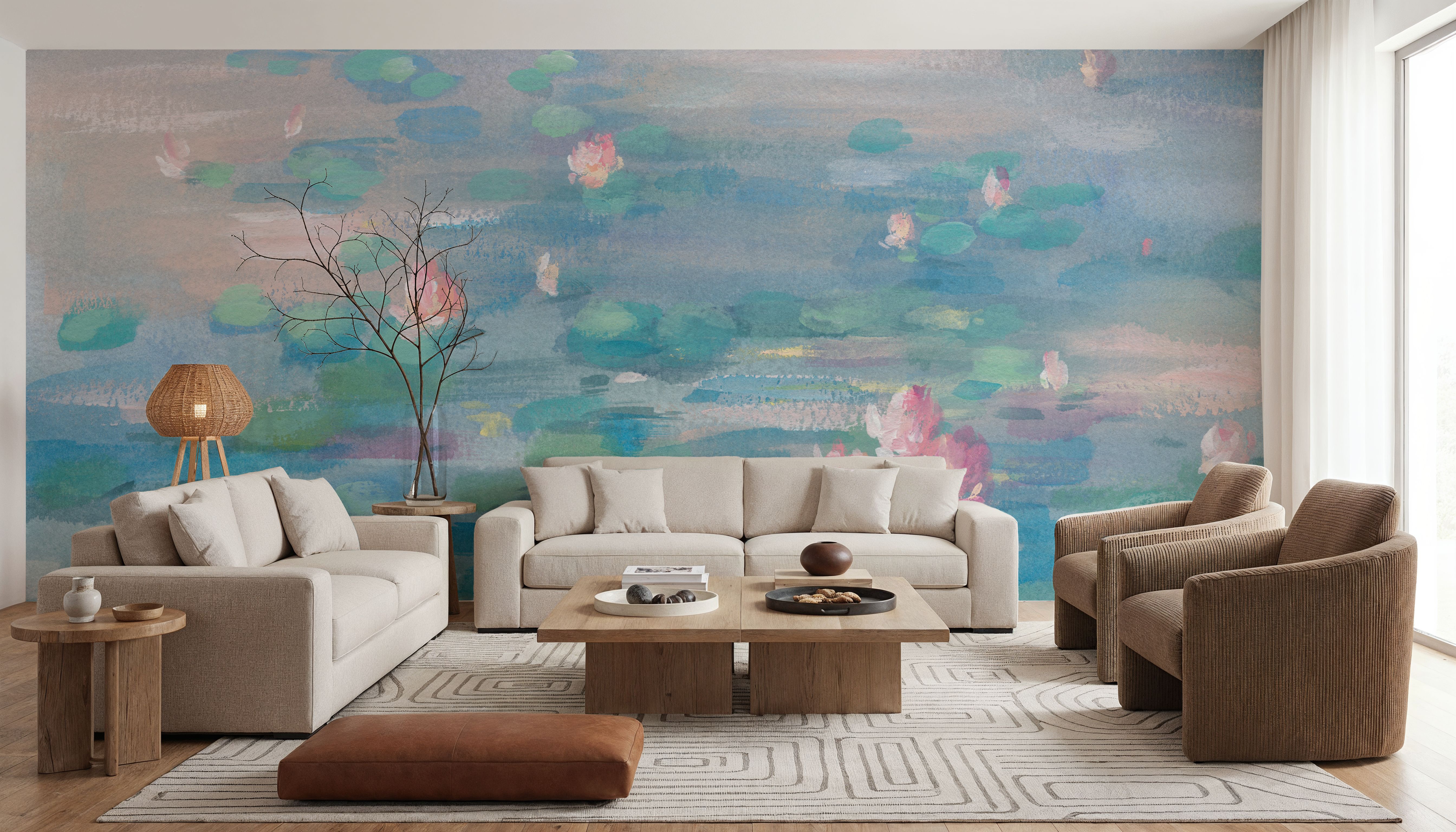 Floating Waterlillies, Wallpaper