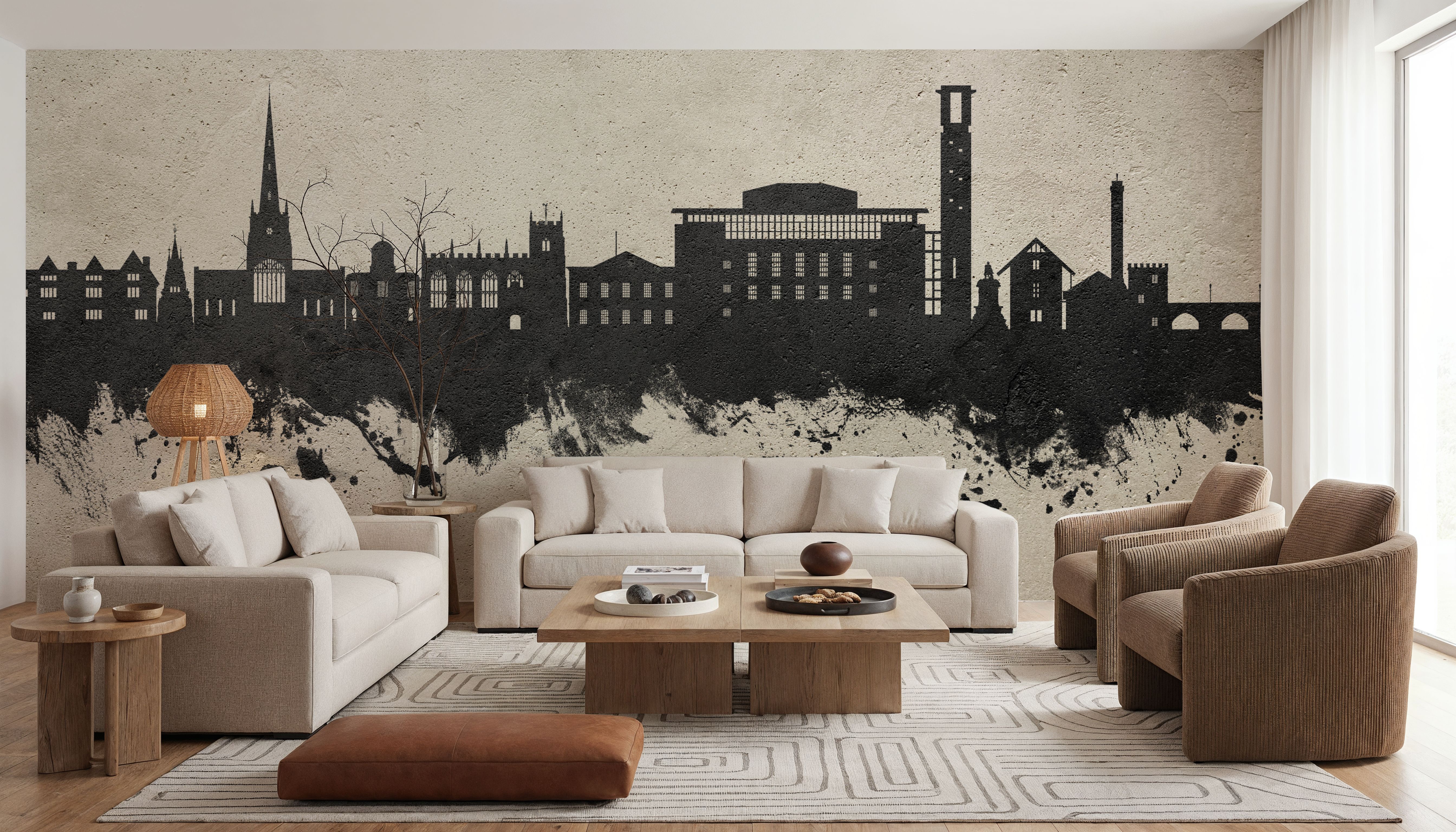 Stratford-upon-Avon England Skyline Concrete, Wallpaper