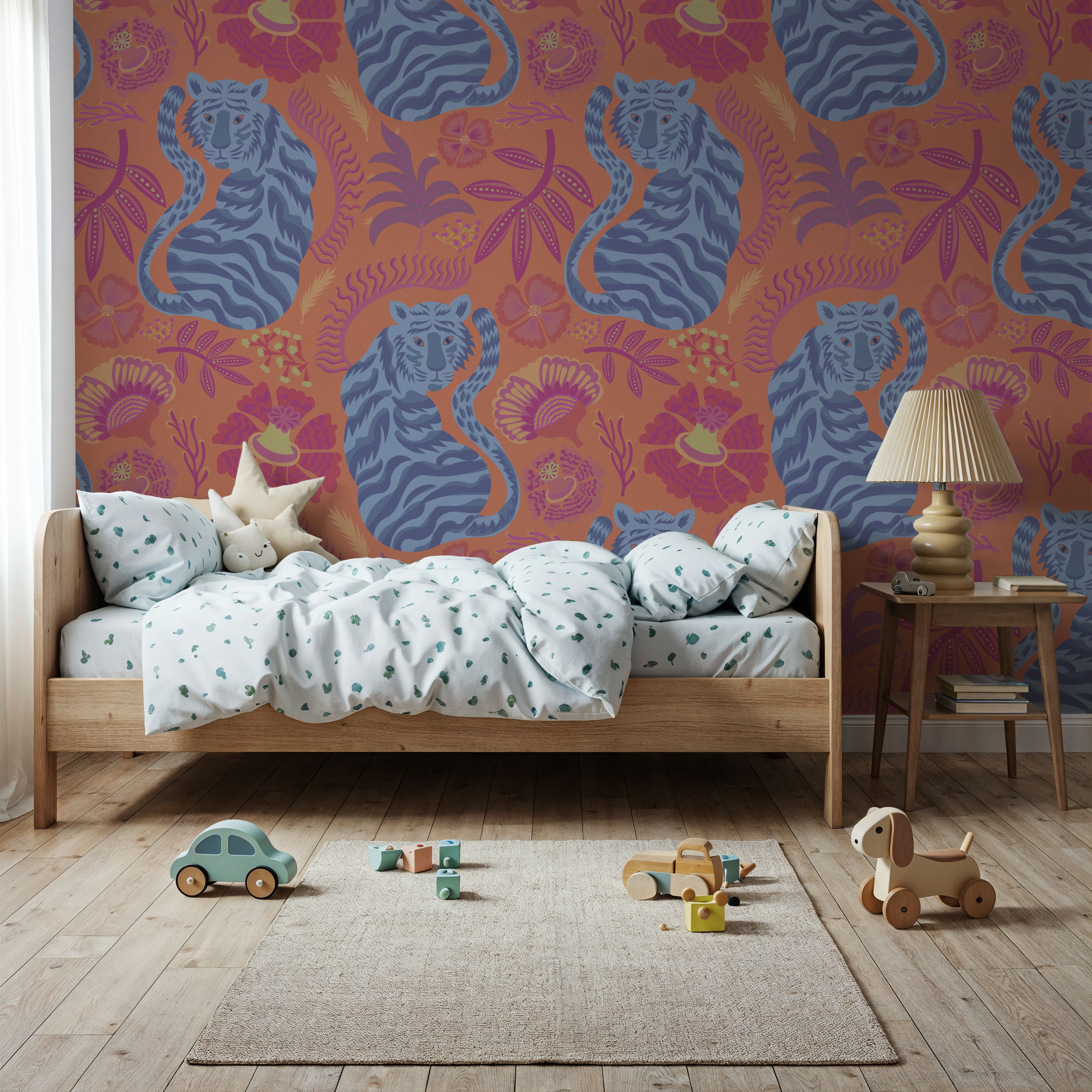 Painterly Tigers Orange