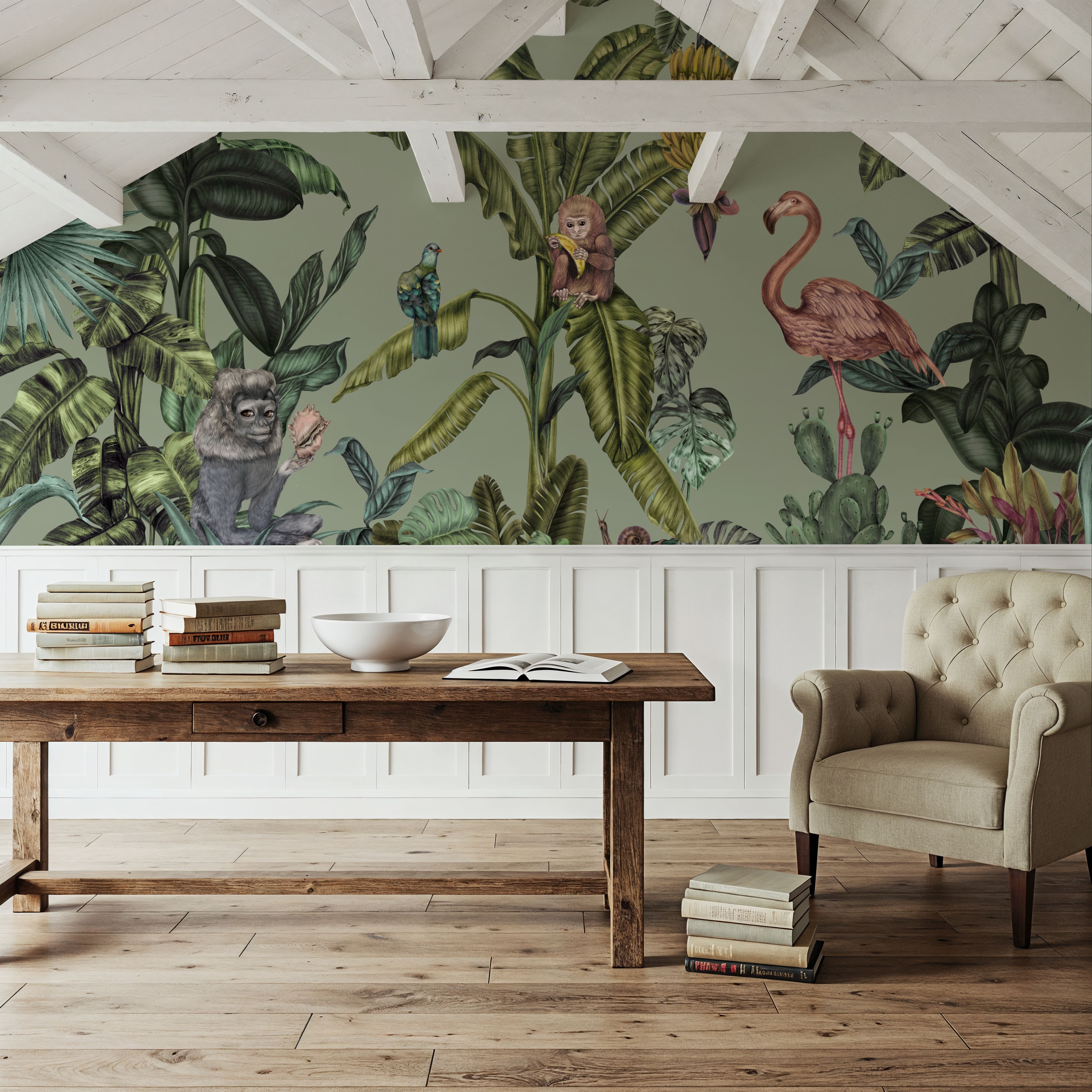 Monkeys With Birds, Pistachio