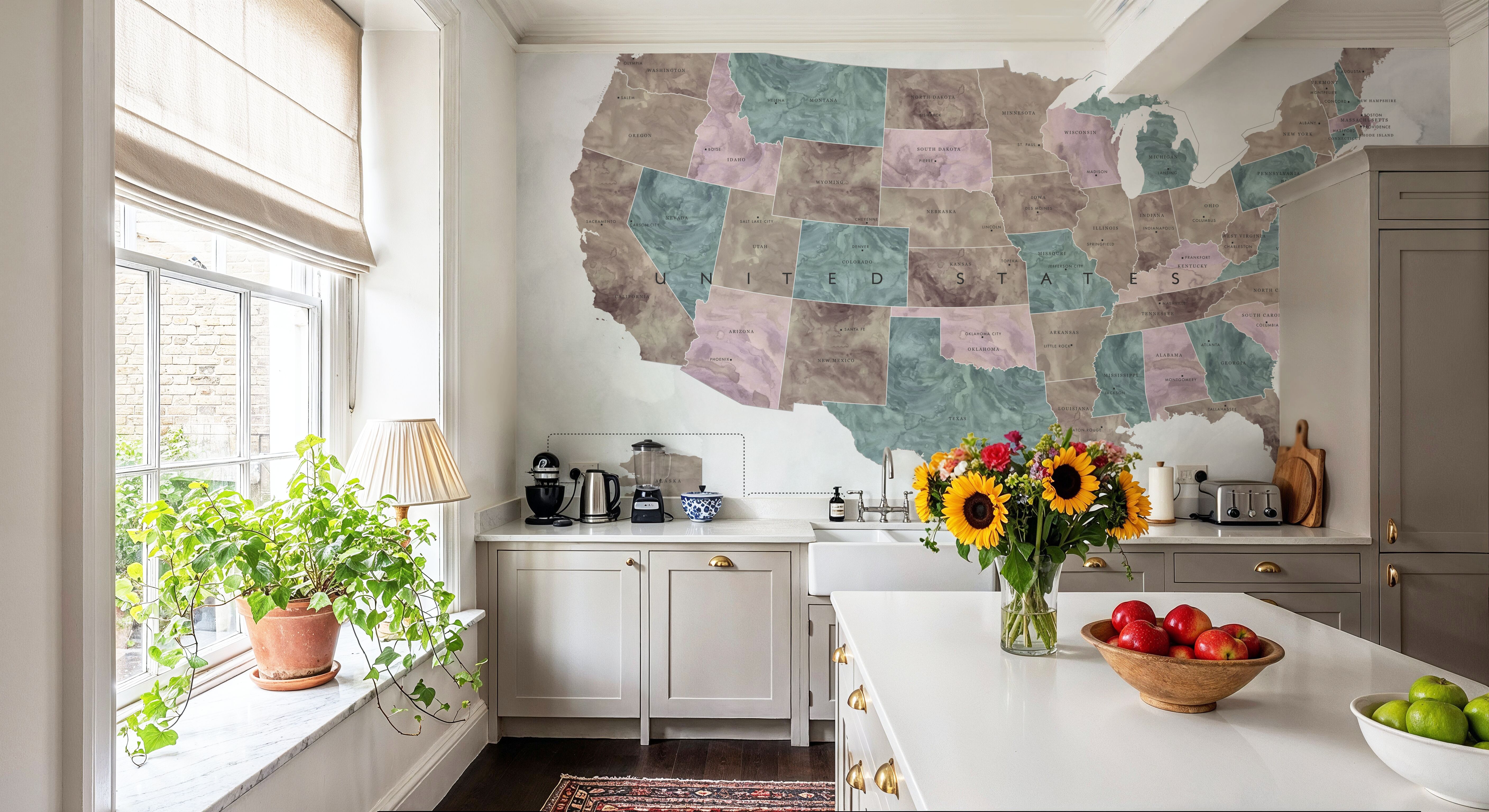 US State Map - Leire Wash
