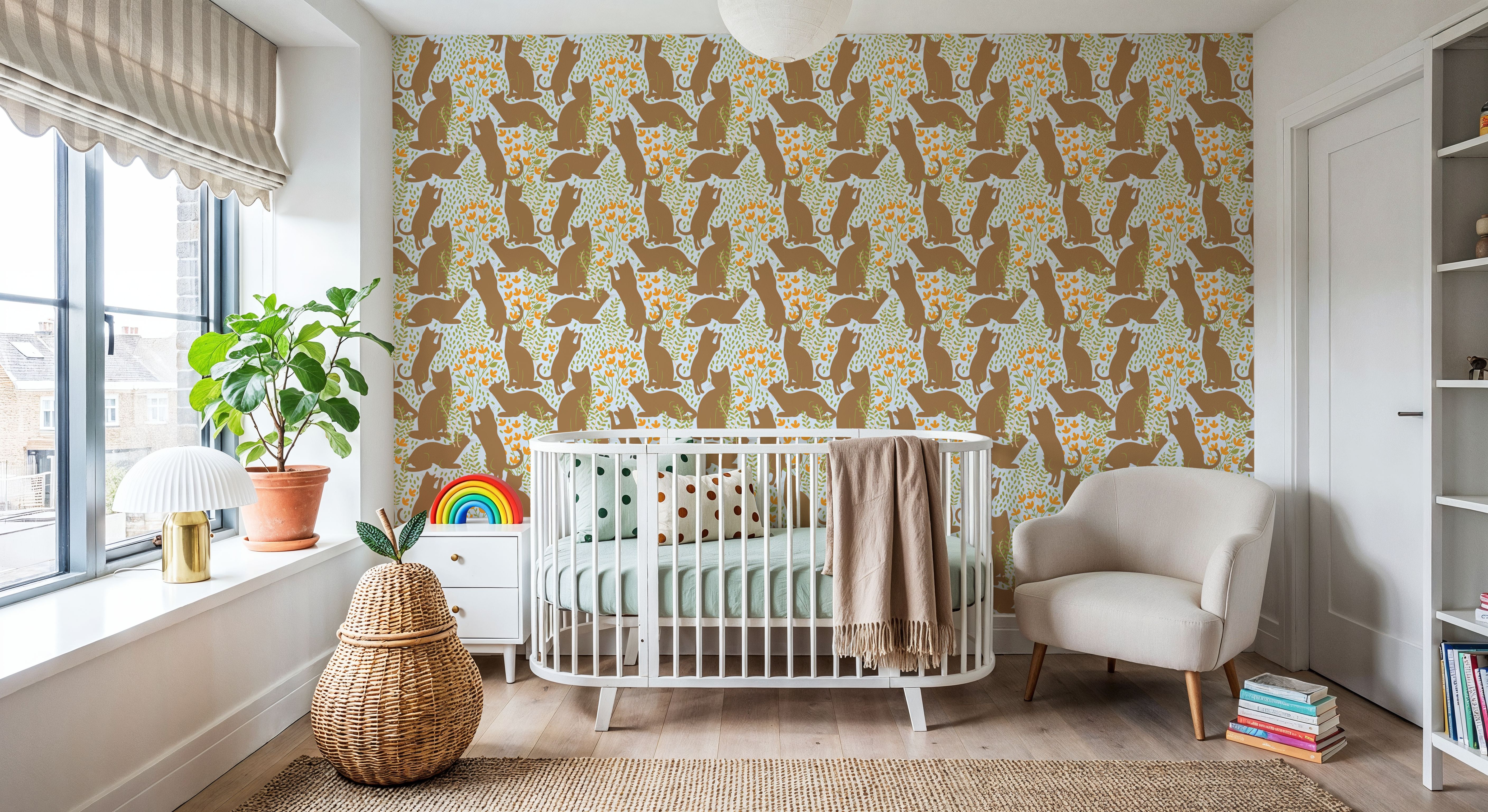 Hunters in The Garden, Sky & Beige