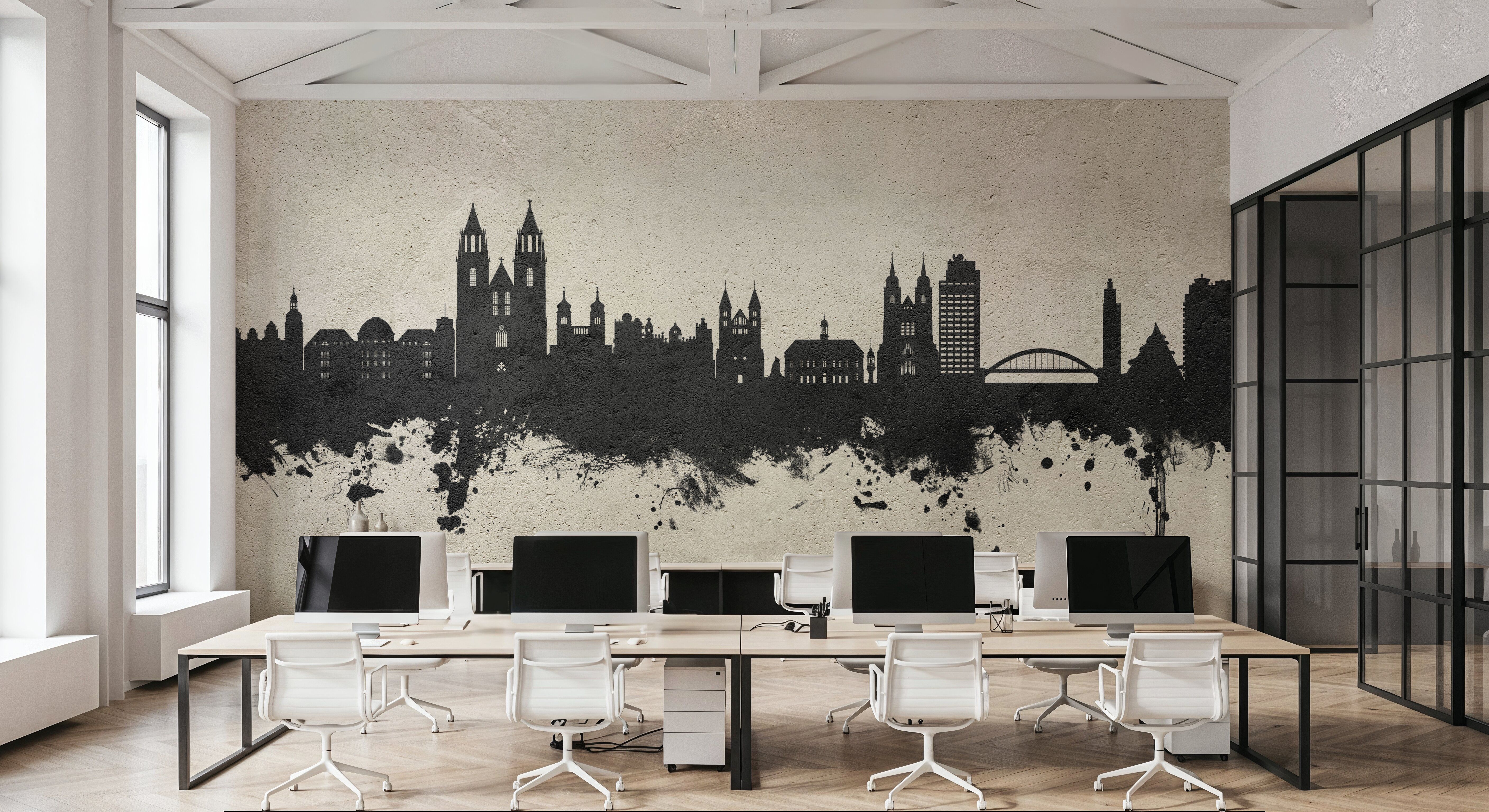 Magdeburg Germany Skyline Concrete